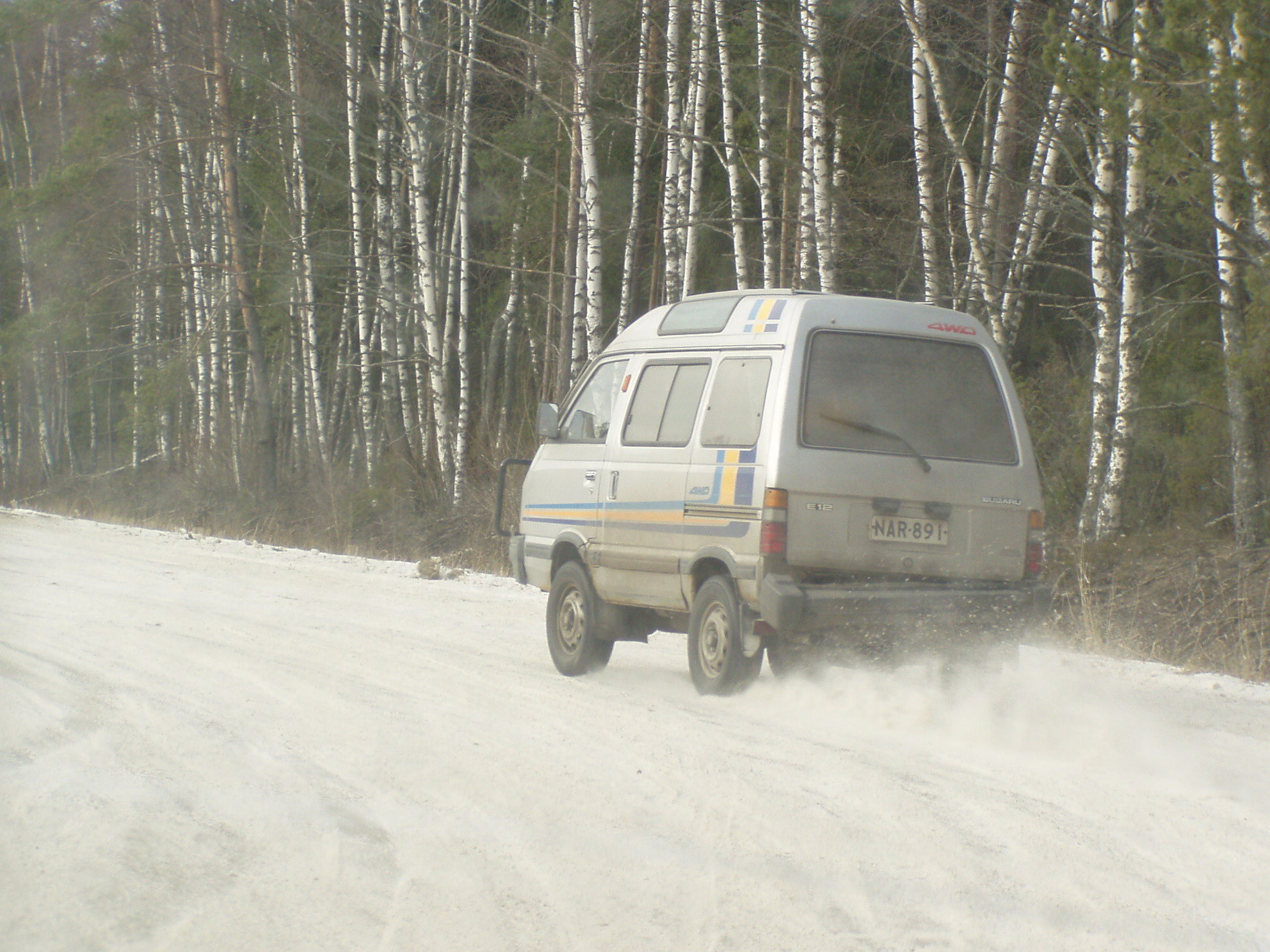 X-Treme talviajot 12.3.2005, Harmaa Subaru E12 4WD