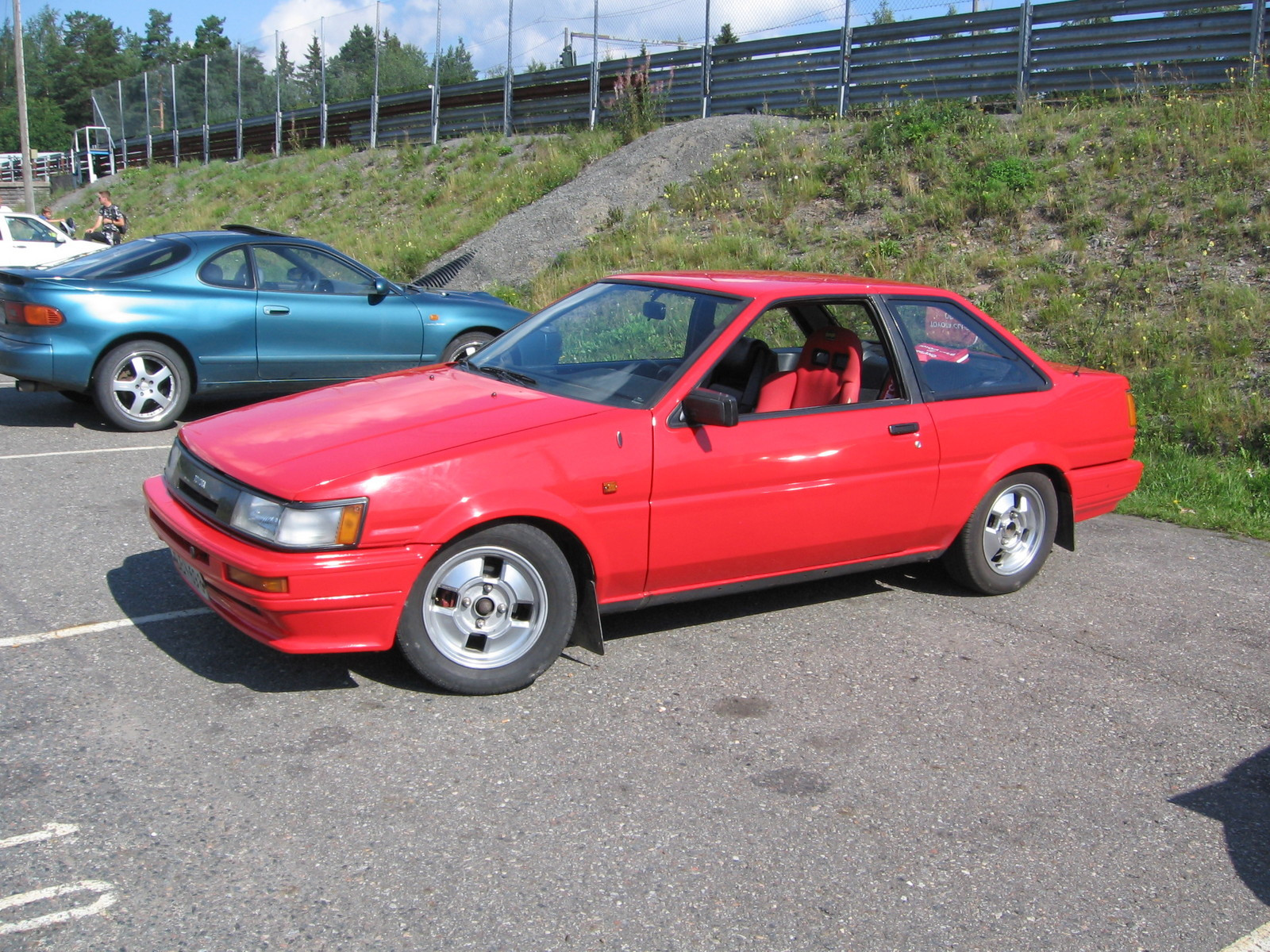Fintoys ratapÃ¤ivÃ¤ 4.8.2007 Ahvenisto, Toyota Corolla GT AE86, punainen