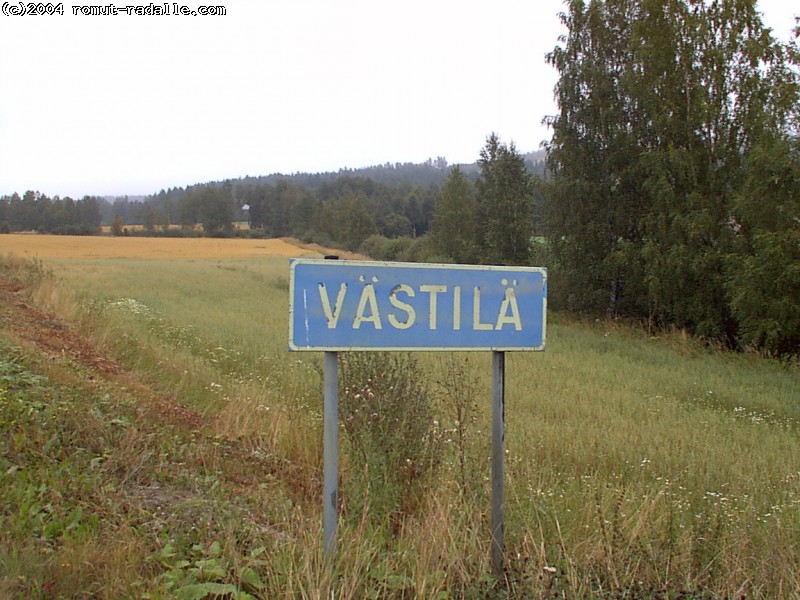 Västilä-kyltti