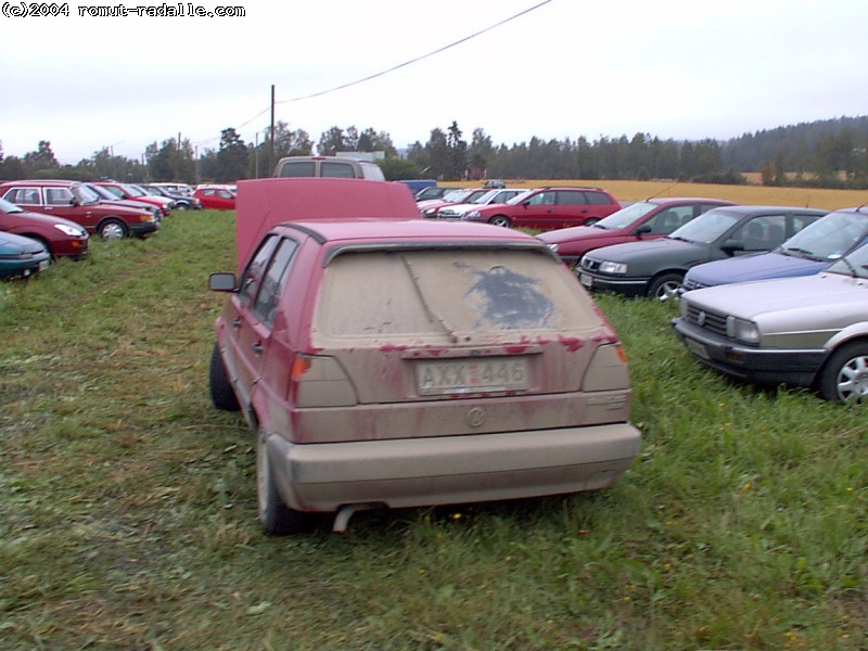 VW Golf, kurainen punainen