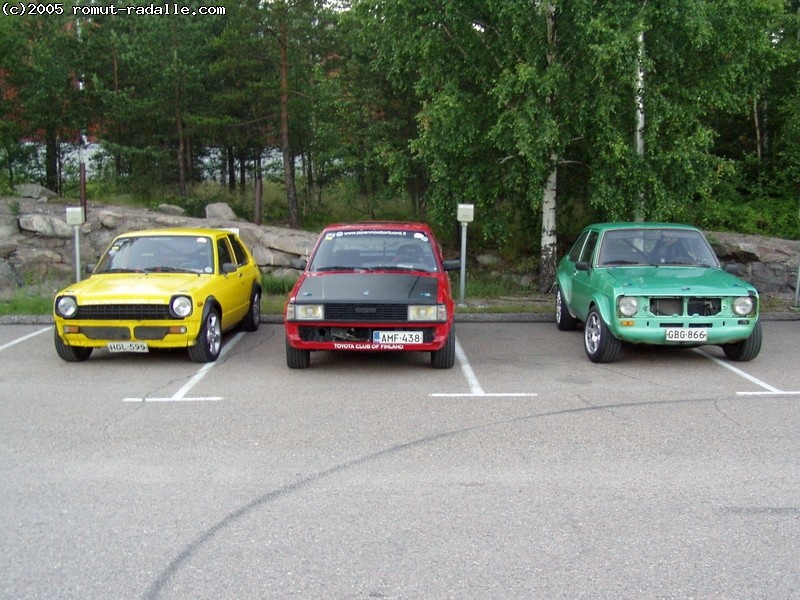 Starlet, Corolla ja Escort