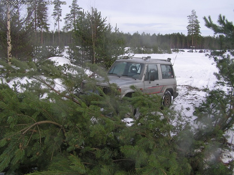 Pajero metsässä