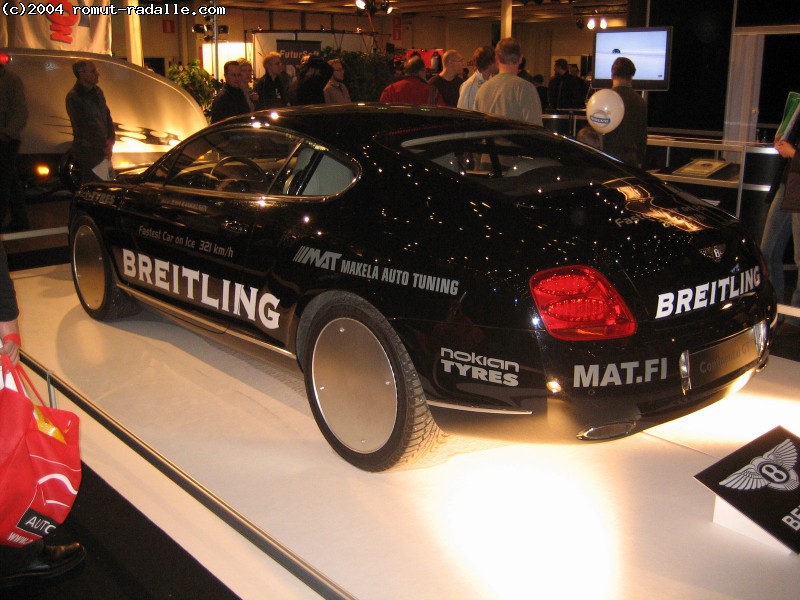 Bentley Continental GT. Fastest Car on Ice, 321 km/h, Breitling