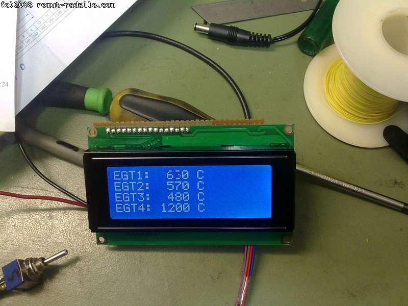 Prototyyppi. EGT display.