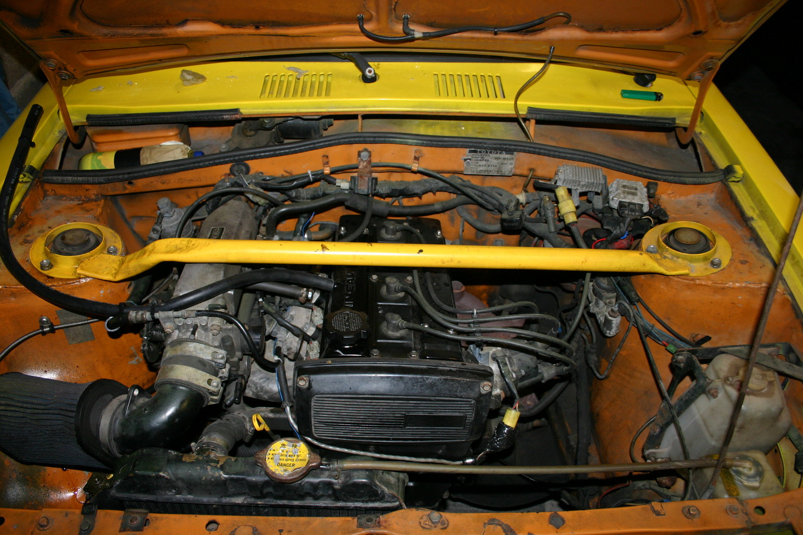Starletin moottori 2004-2006, Konehuone siinÃ¤ kunnossa, missÃ¤ autoa ostettaessa oli.