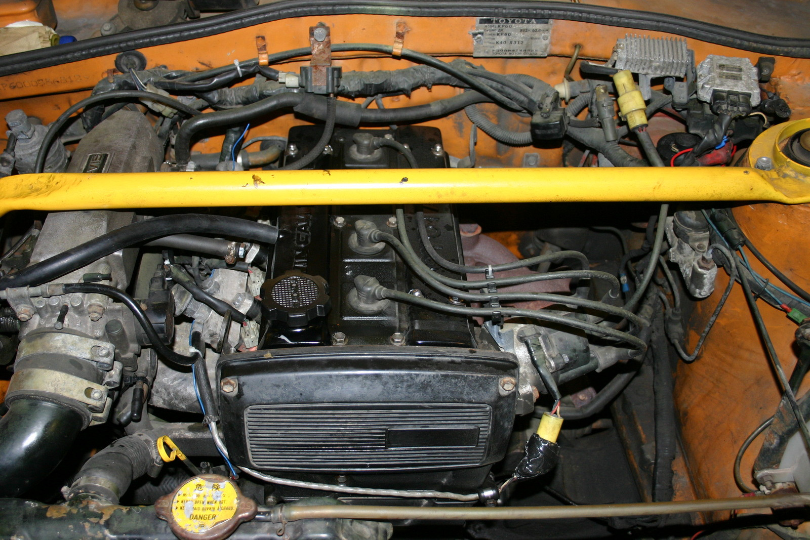 Starlet KP60 1980 (Tilanne 2004), Moottori auton ostohetkellÃ¤. 4A-GE