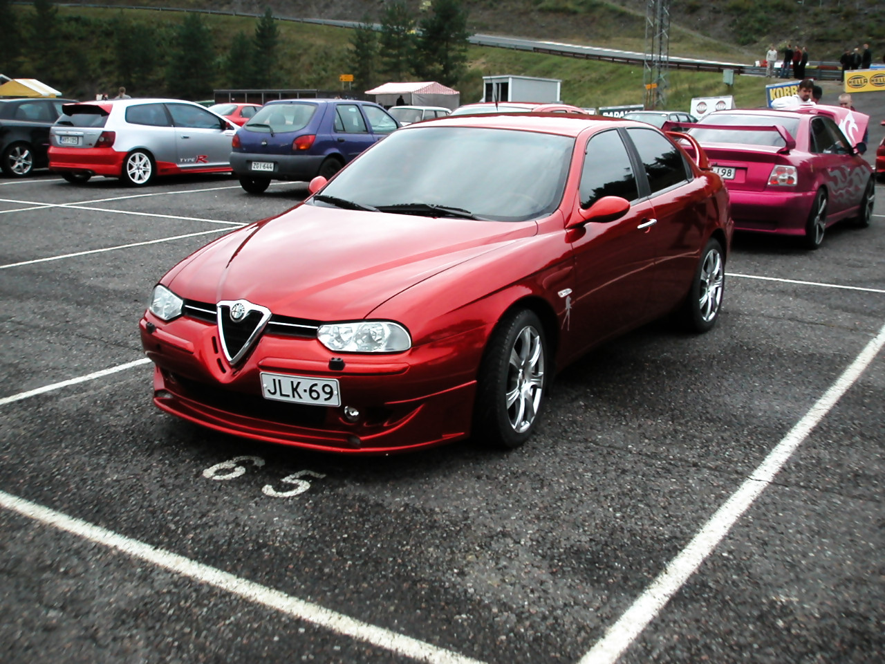 Radalle.com ratapÃ¤ivÃ¤ 12.9.2004, Alfa Romeo 156 2.5, punainen