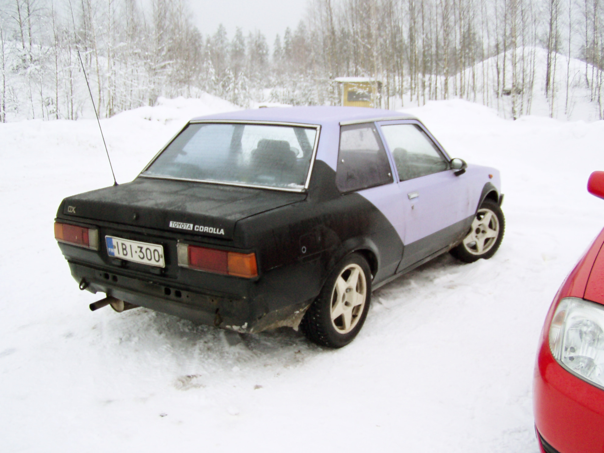 Radalle.com jÃ¤Ã¤ratapÃ¤ivÃ¤t 5.2.2005, HyvinkÃ¤Ã¤, KE70 Toyota Corolla DX