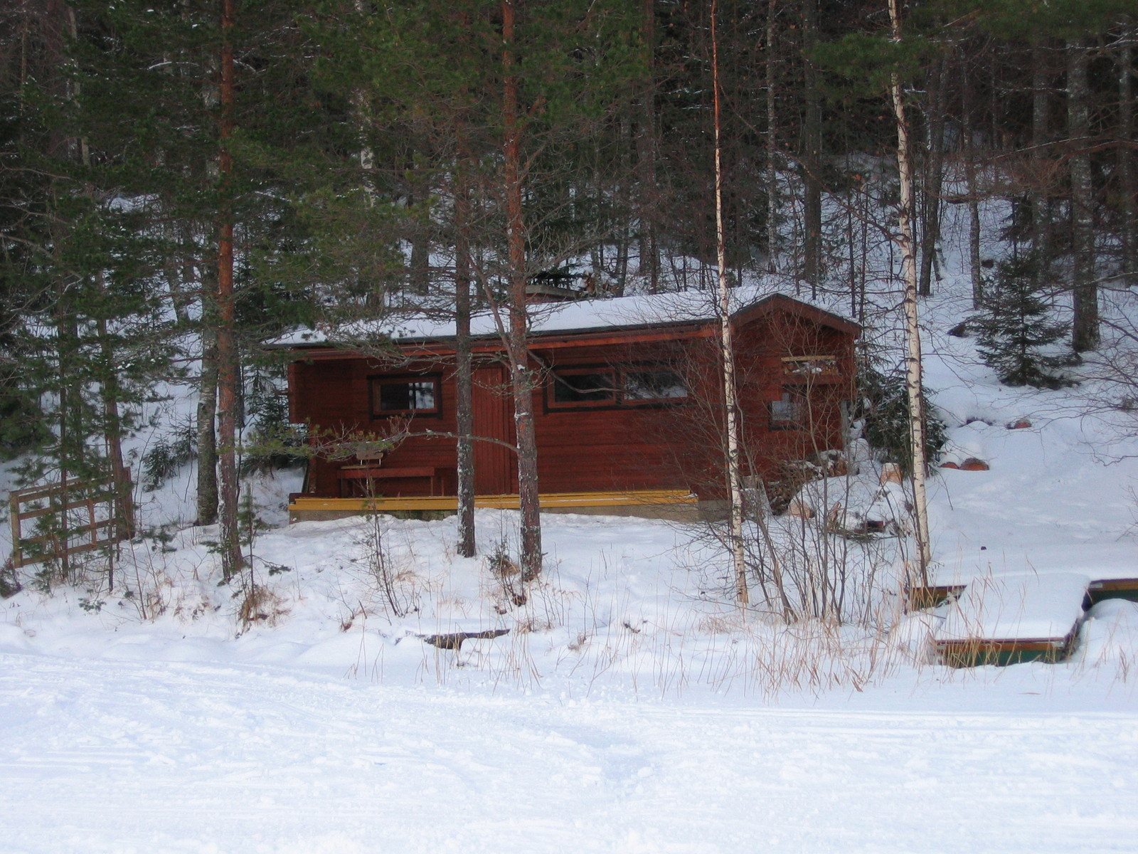 uusivuosi 05 kaverin mÃ¶killÃ¤, sauna mÃ¶kki