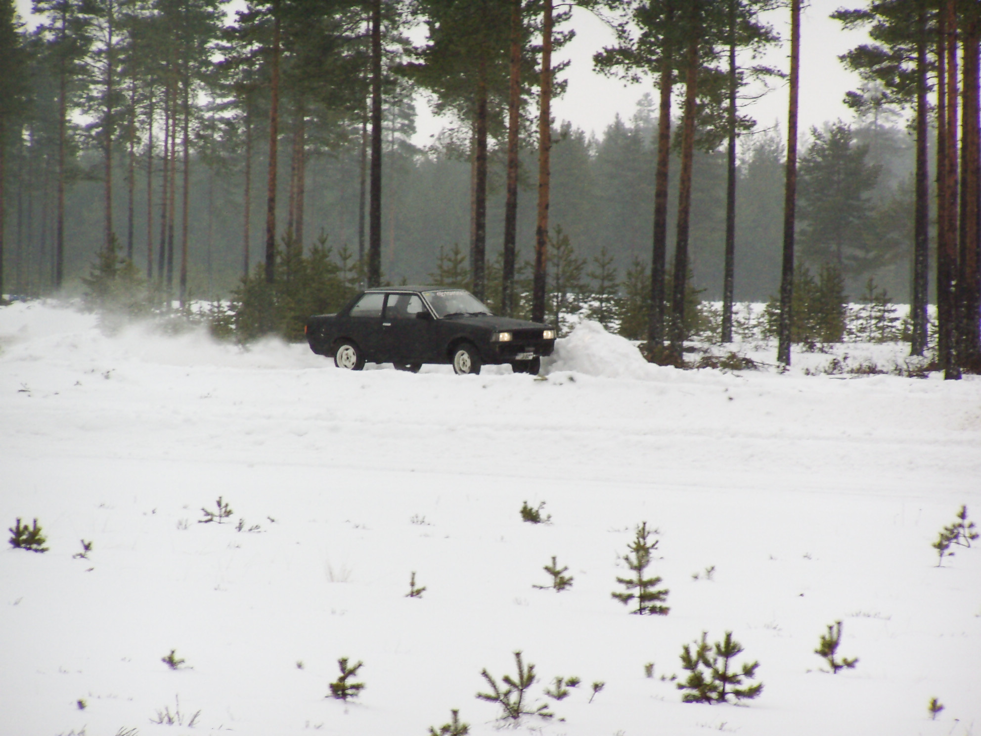 Radalle.com jÃ¤Ã¤ratapÃ¤ivÃ¤t 19.2.2005 Alastaro, Toyota Corolla mattamusta