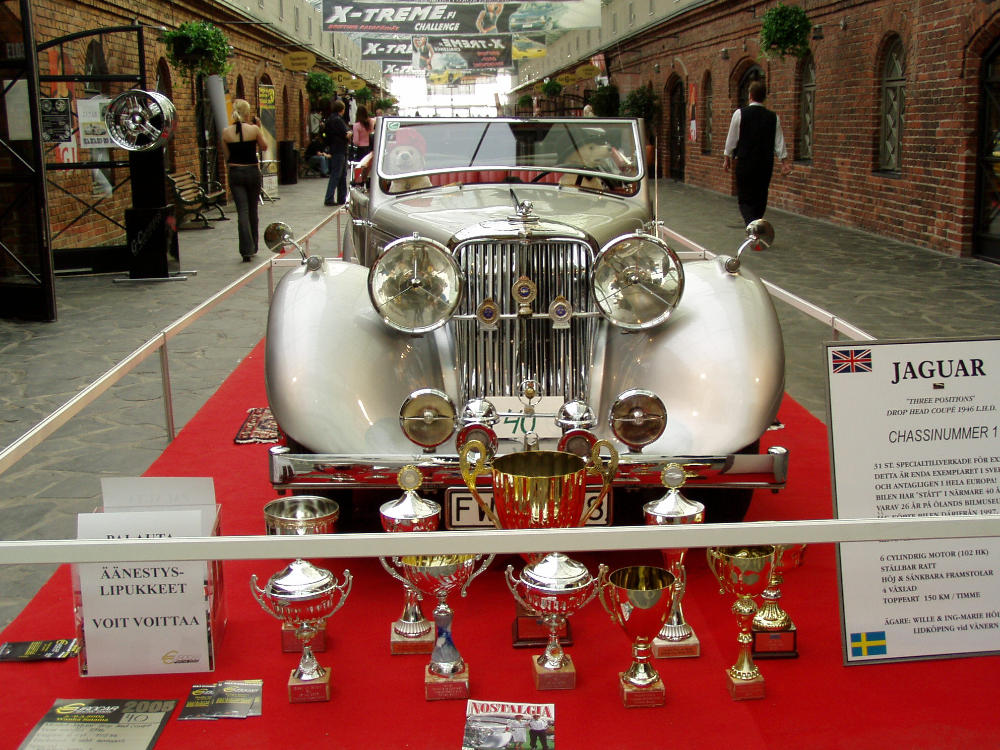 Eurocar Show 2005, Jaguar Drop Head Coupe 1946 L.H.D Chassisnummer 1