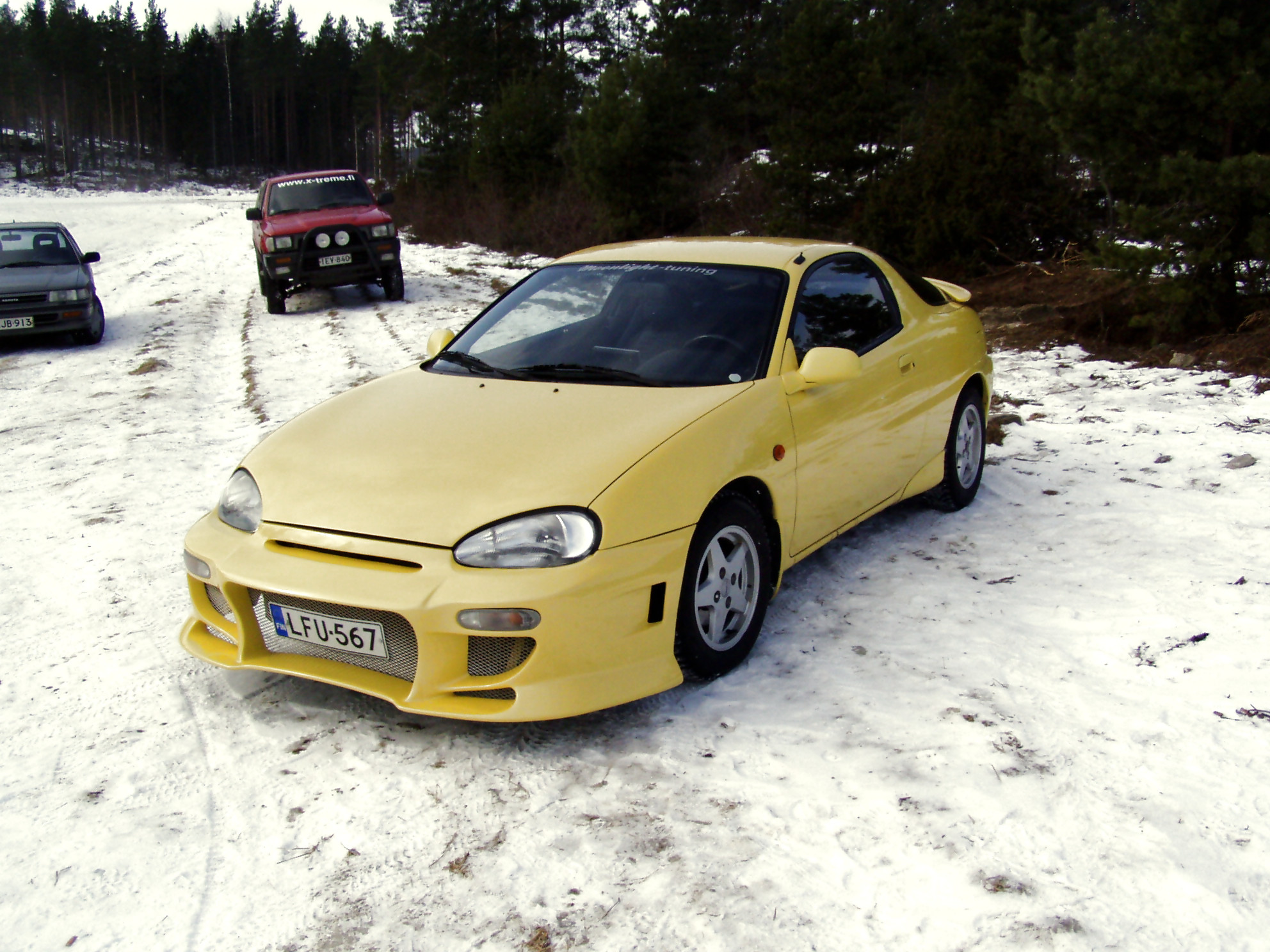 X-Treme talviajot 12.3.2005, Keltainen Mazda MX-3