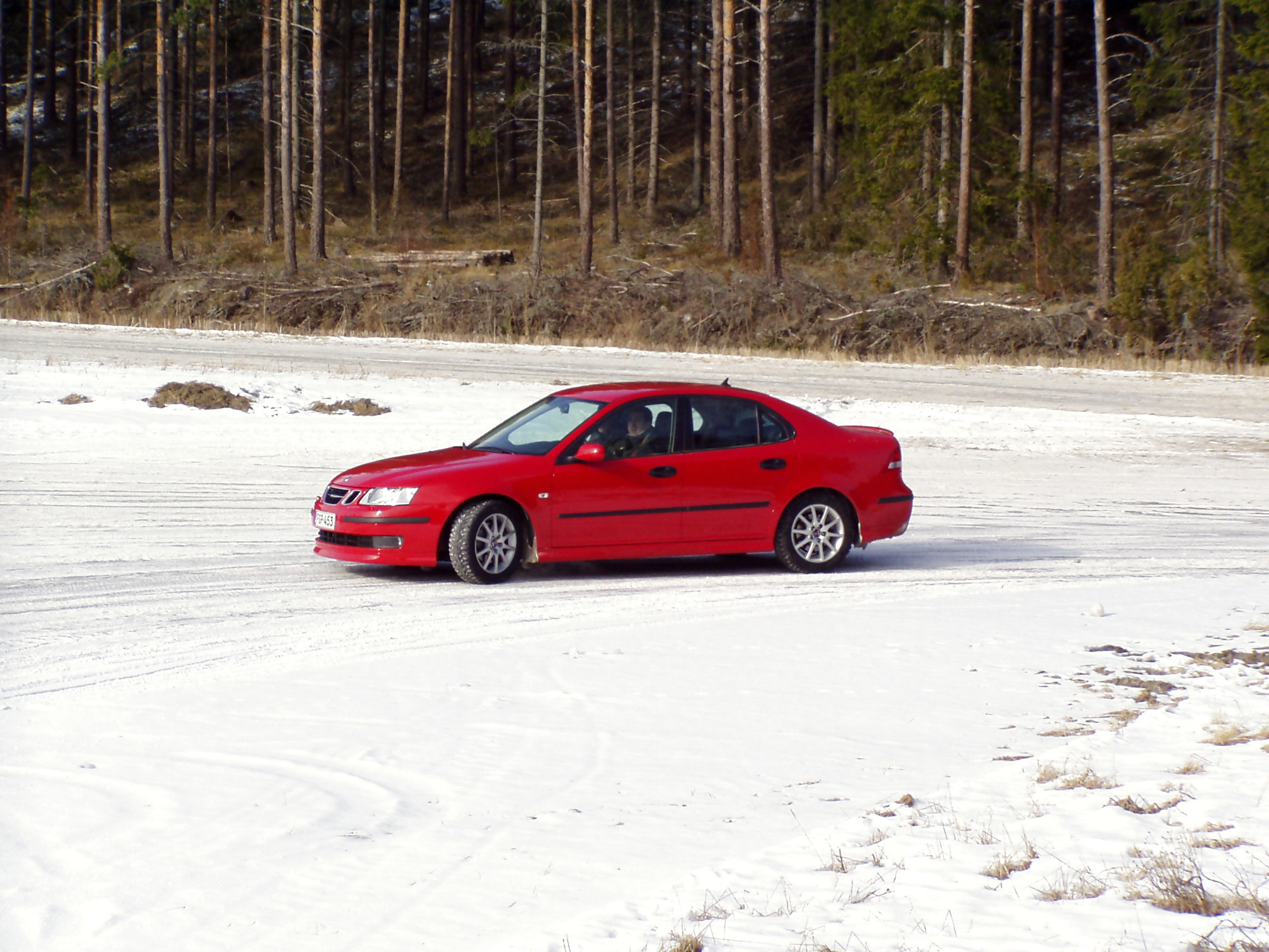 X-Treme talviajot 12.3.2005, Punainen saabi