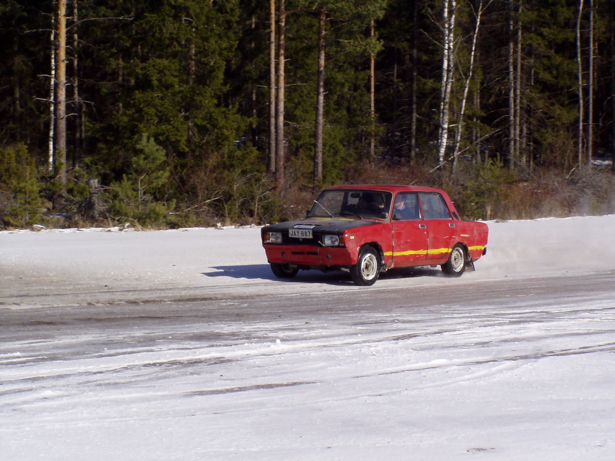 X-Treme talviajot 19.3.2005, Punainen Lada