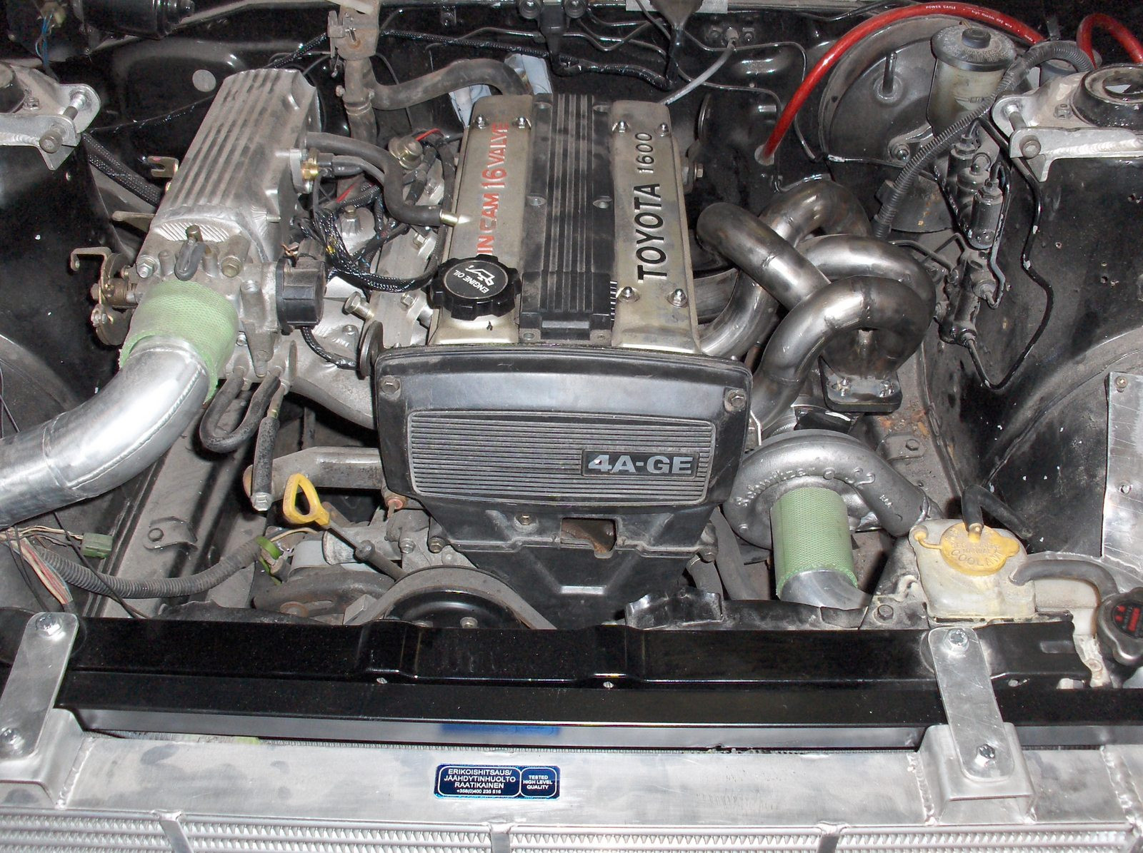 Toyota Corolla GT AE86 Turbo projekti, Moottori 4A-GE pienikanavainen oljyruiskuilla varustettu ja 4A-GZE mannilla 