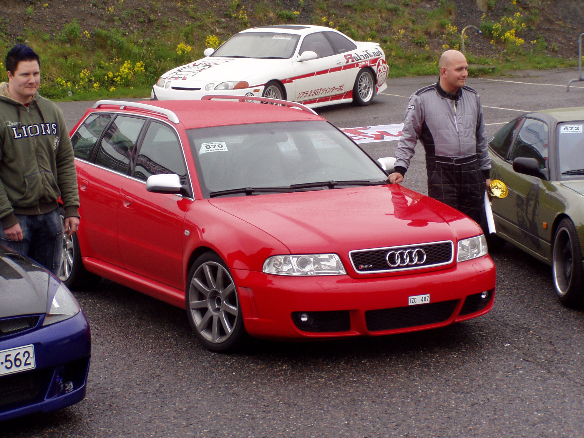 X-Treme ratapÃ¤ivÃ¤ 3.6.2006 Ahvenisto, Punainen Audi