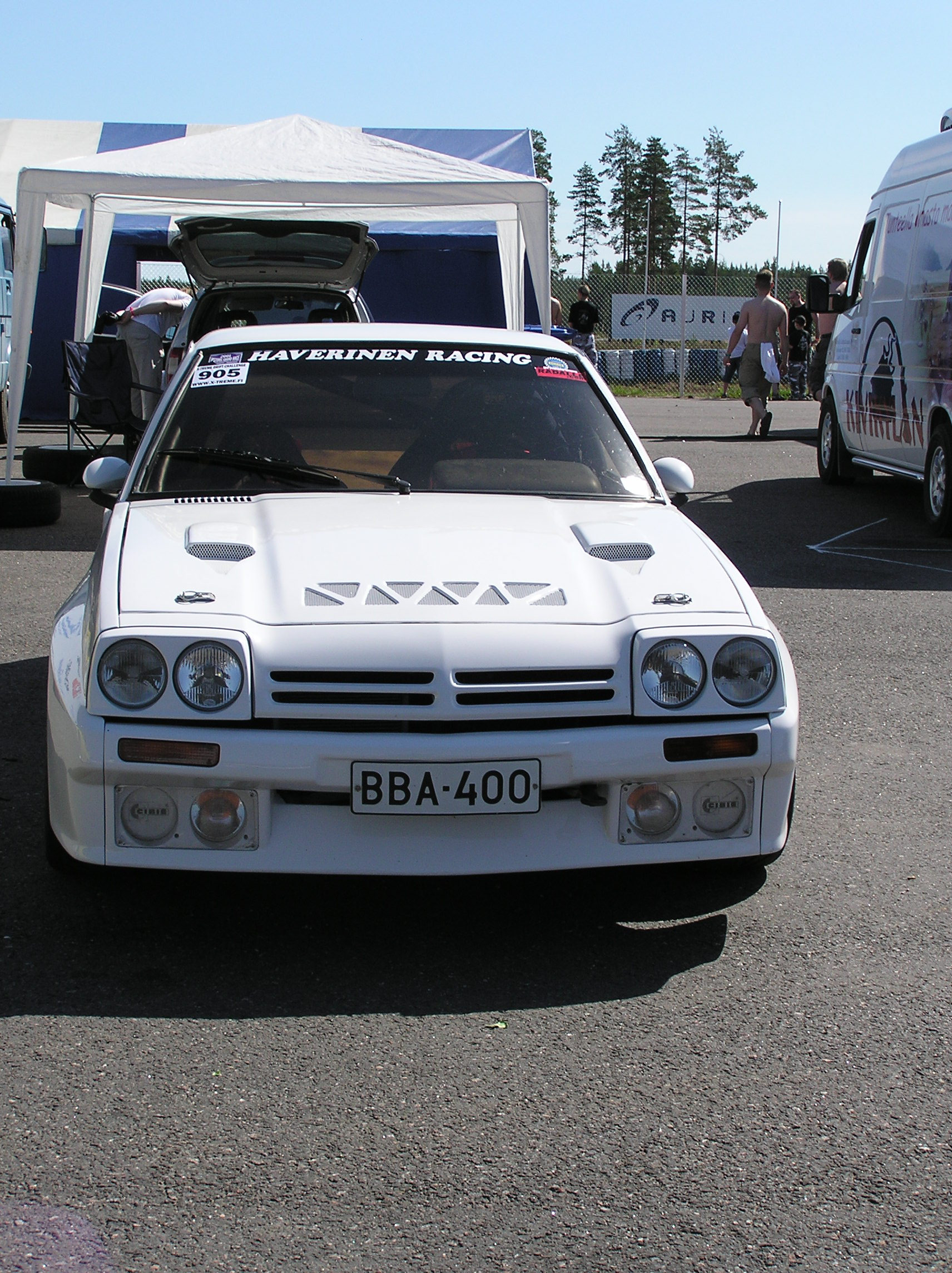 Radalle.com Ferrari Challenge 17.6.2006 Alastaro, Valkoinen Opel Manta Haverinen Racing