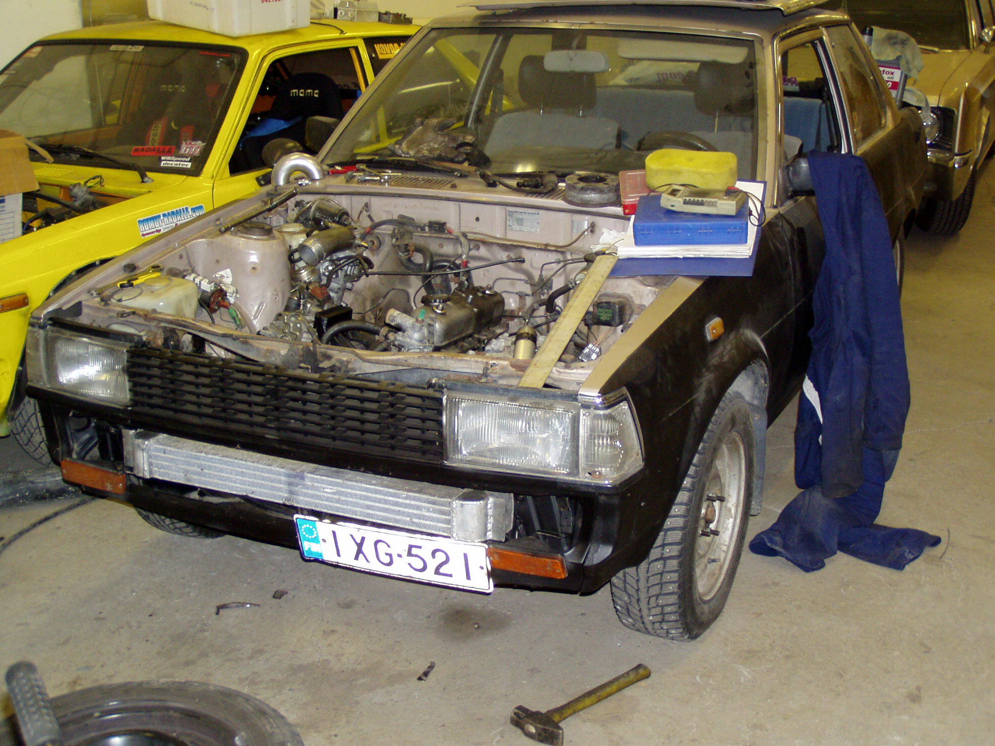 Toyota Corolla KE70 DX 4K Supercharged "sha-mu" (Shampanja-M, Cooleri sovittelussa.