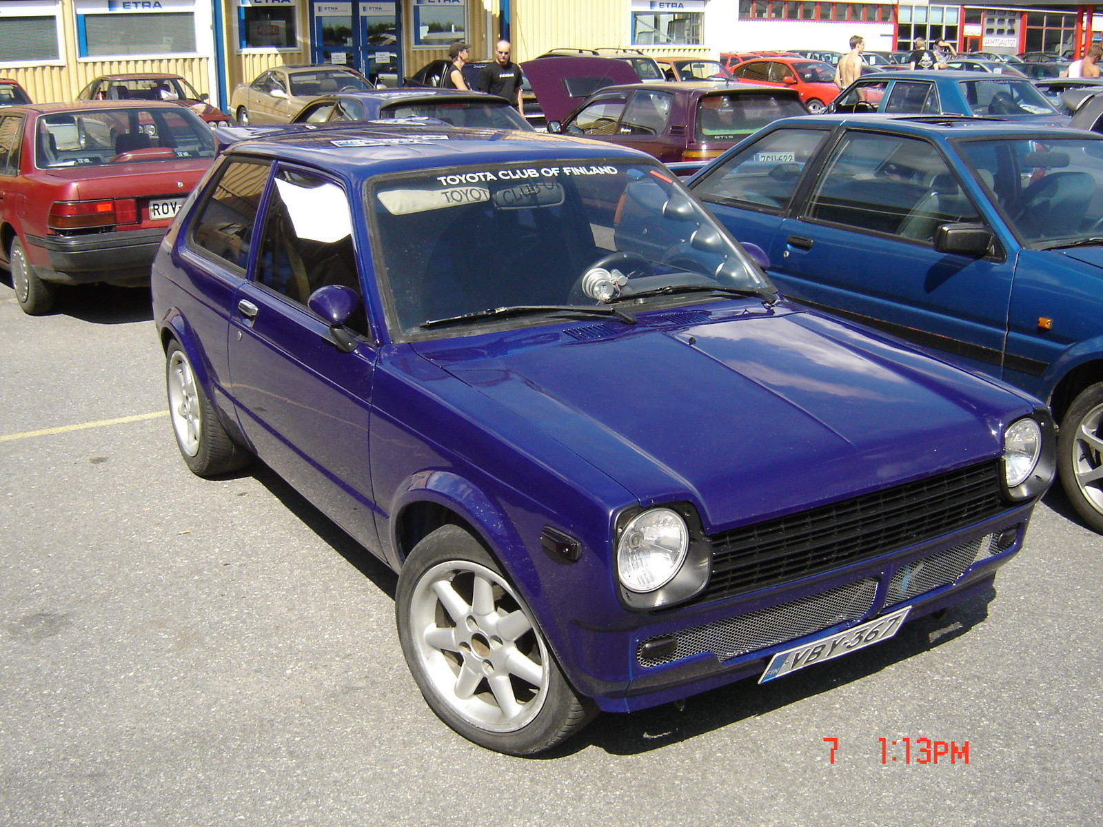 Toyota Meeting Lappeenranta 6-8.7.2007, Sininen Toyota Starlet KP60