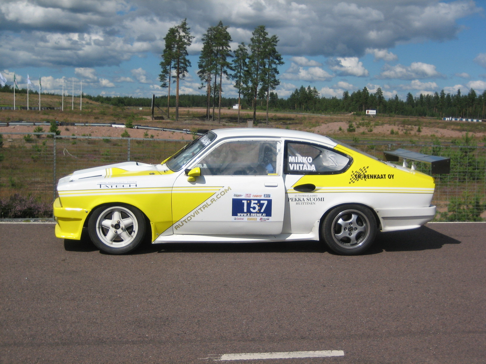 X-treme ratapÃ¤ivÃ¤t alastaro 21-22. 7.2007, Kelta-Valkoinen Autoviitala Opel Kadett C