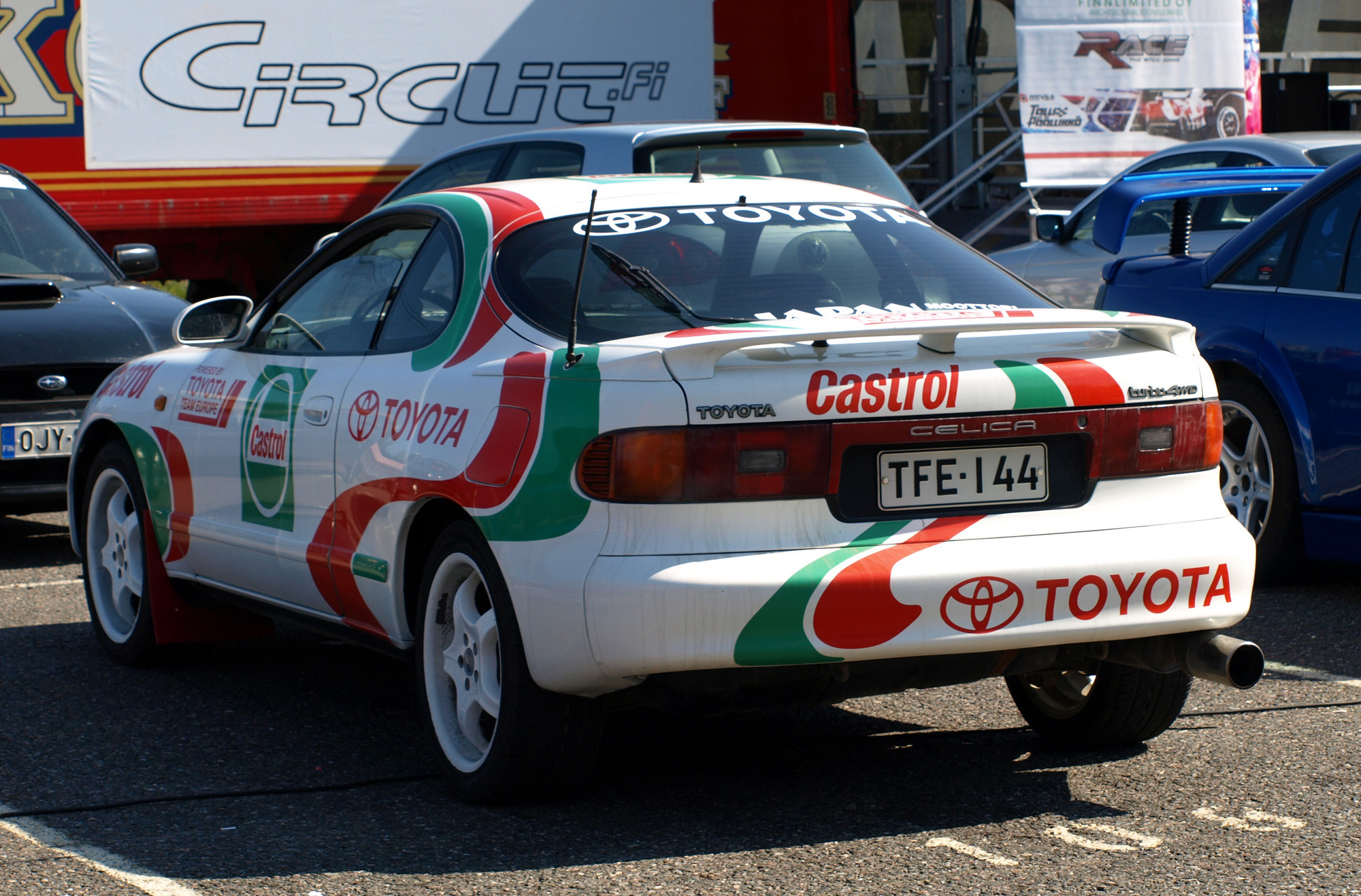 Radalle.com Ahvenisto 11.8.2007, Toyota Celica Coupe ST185, Castrol vÃ¤rit