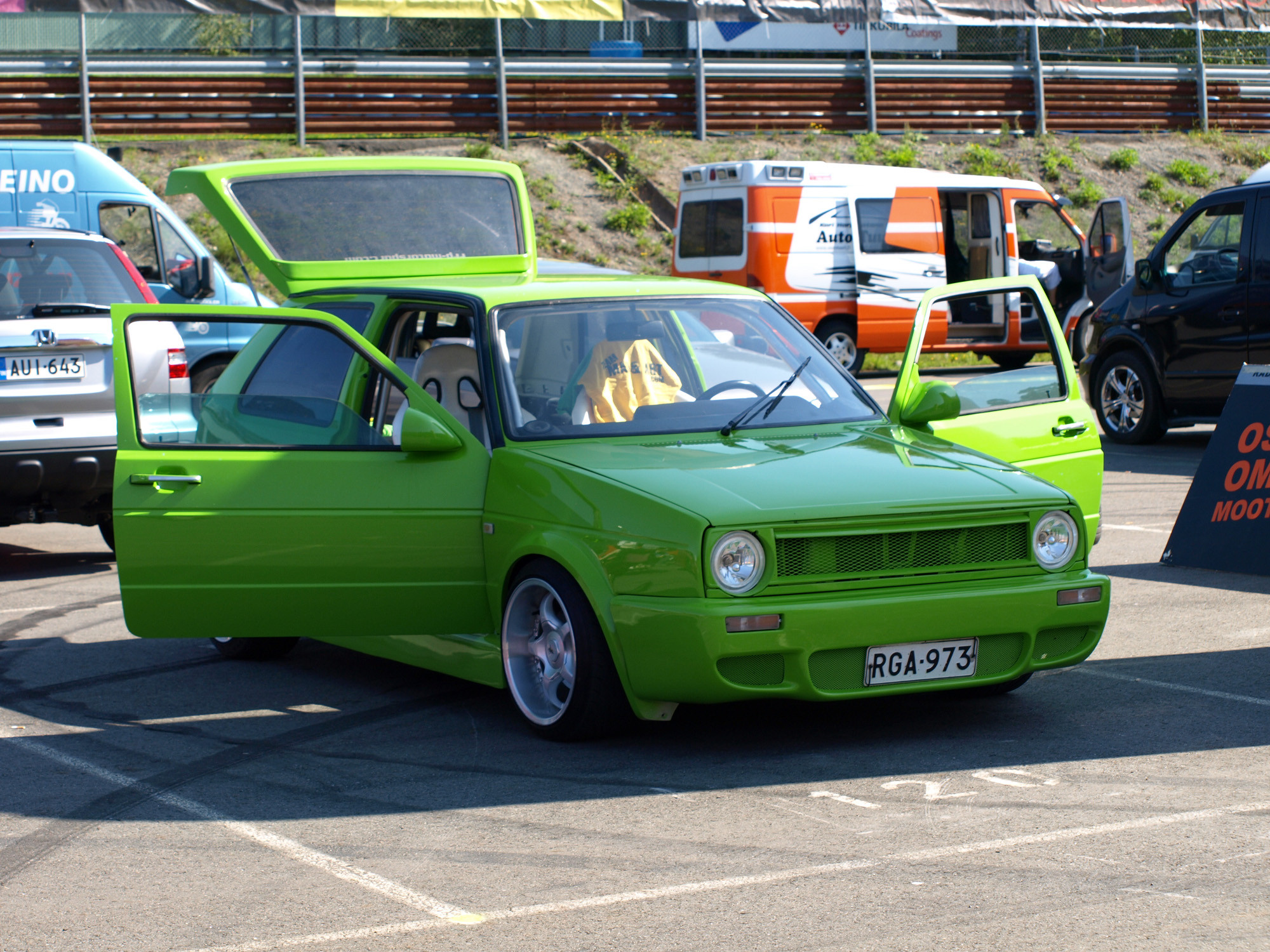 Radalle.com Ahvenisto 11.8.2007, VW Golf Lime VihreÃ¤