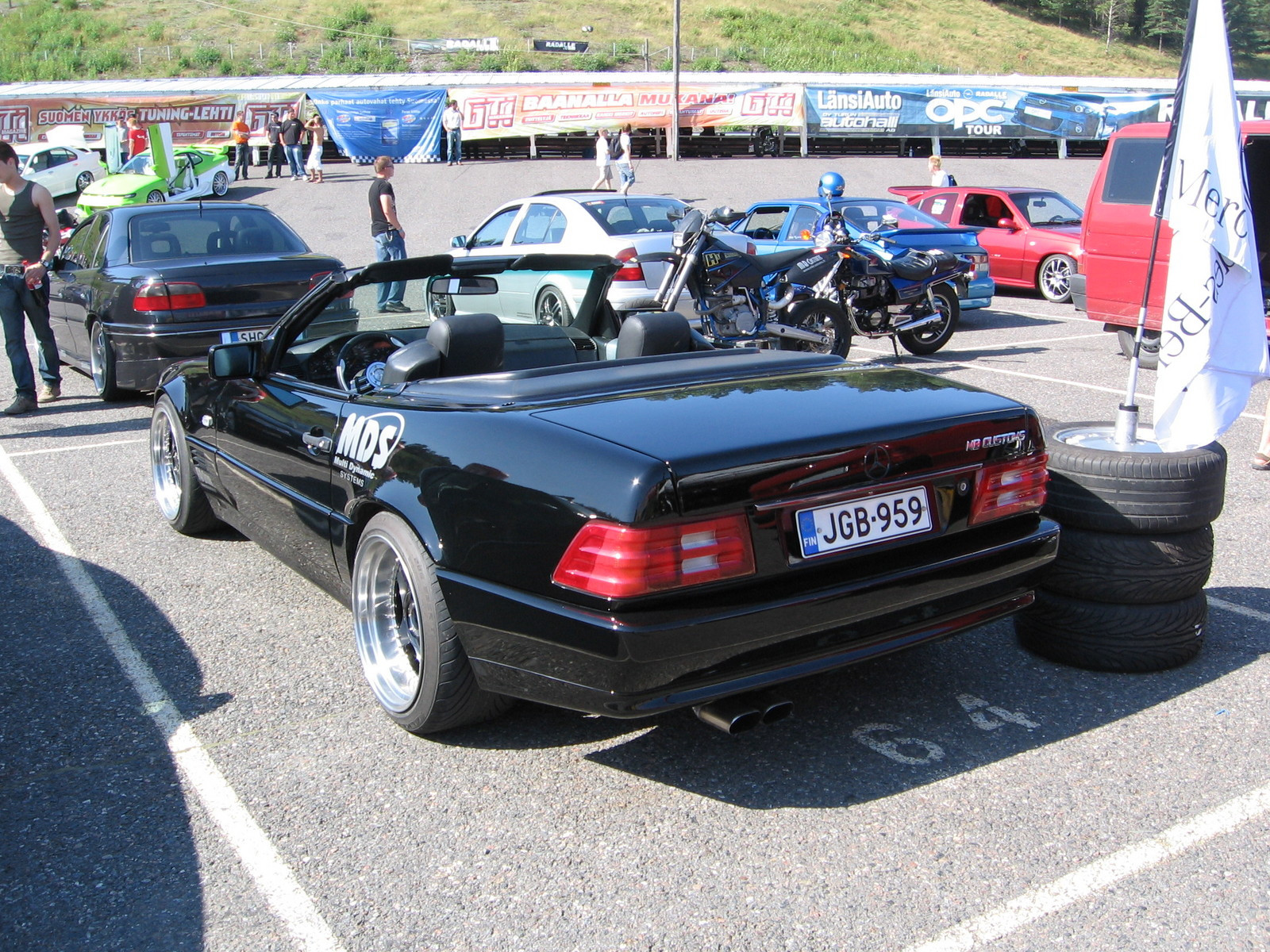 Radalle.com Ahvenisto 11.8.2007, Mercedes-Benz Roadster 500 SL 1990