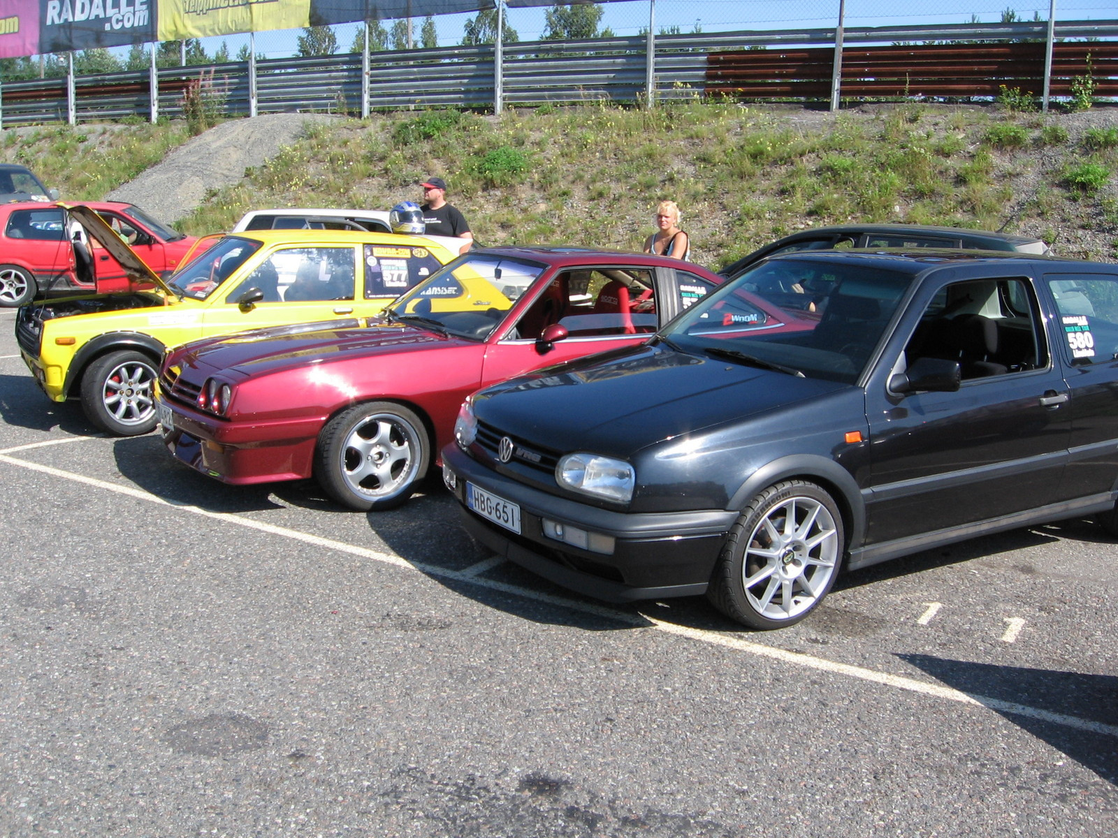 Radalle.com Ahvenisto 11.8.2007, Volkswagen Golf VR6, Opel Manta & Toyota Starlet