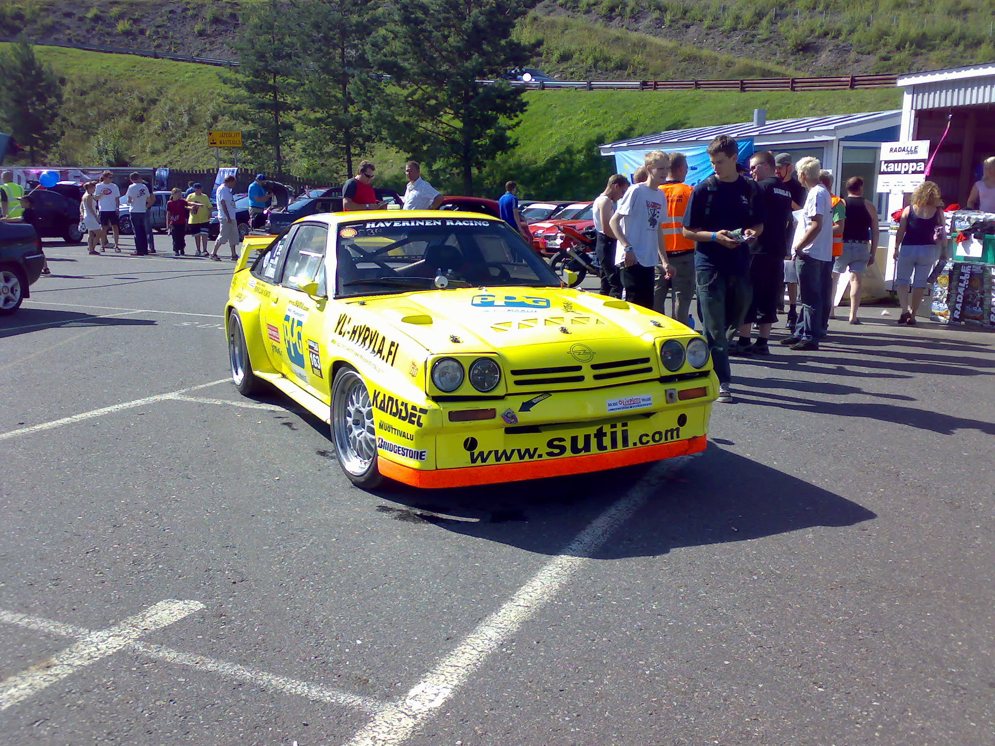 Radalle.com Ahvenisto 11.8.2007, Sutii Keltainen Opel Manta, Haverinen Racing