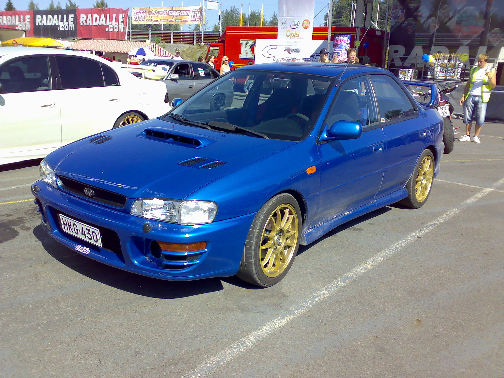 Radalle.com Ahvenisto 11.8.2007, Sininen Subaru Impreza