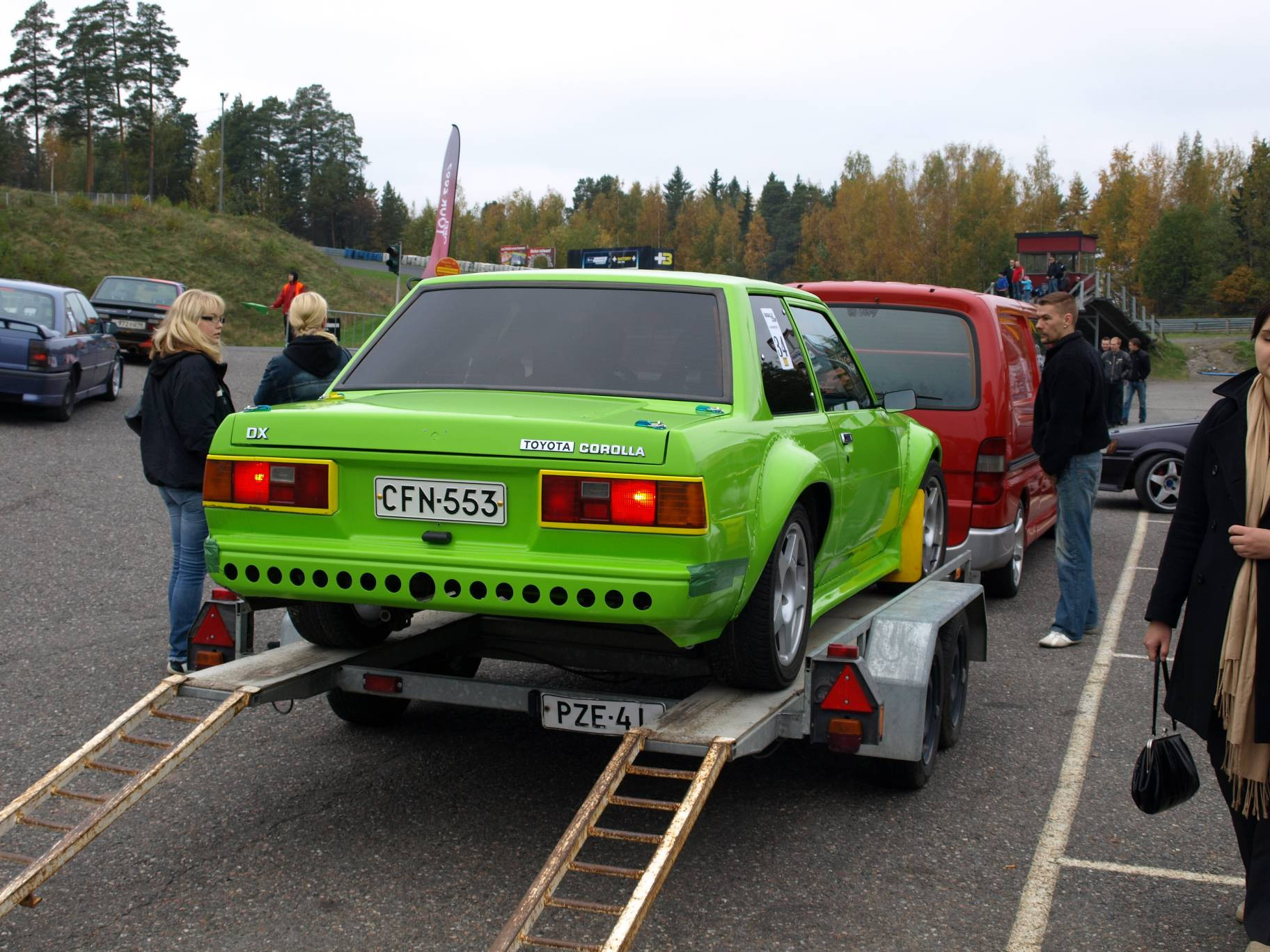 Radalle.com Ahvenisto 29.09.2007, Pasin Corolla trailerilla