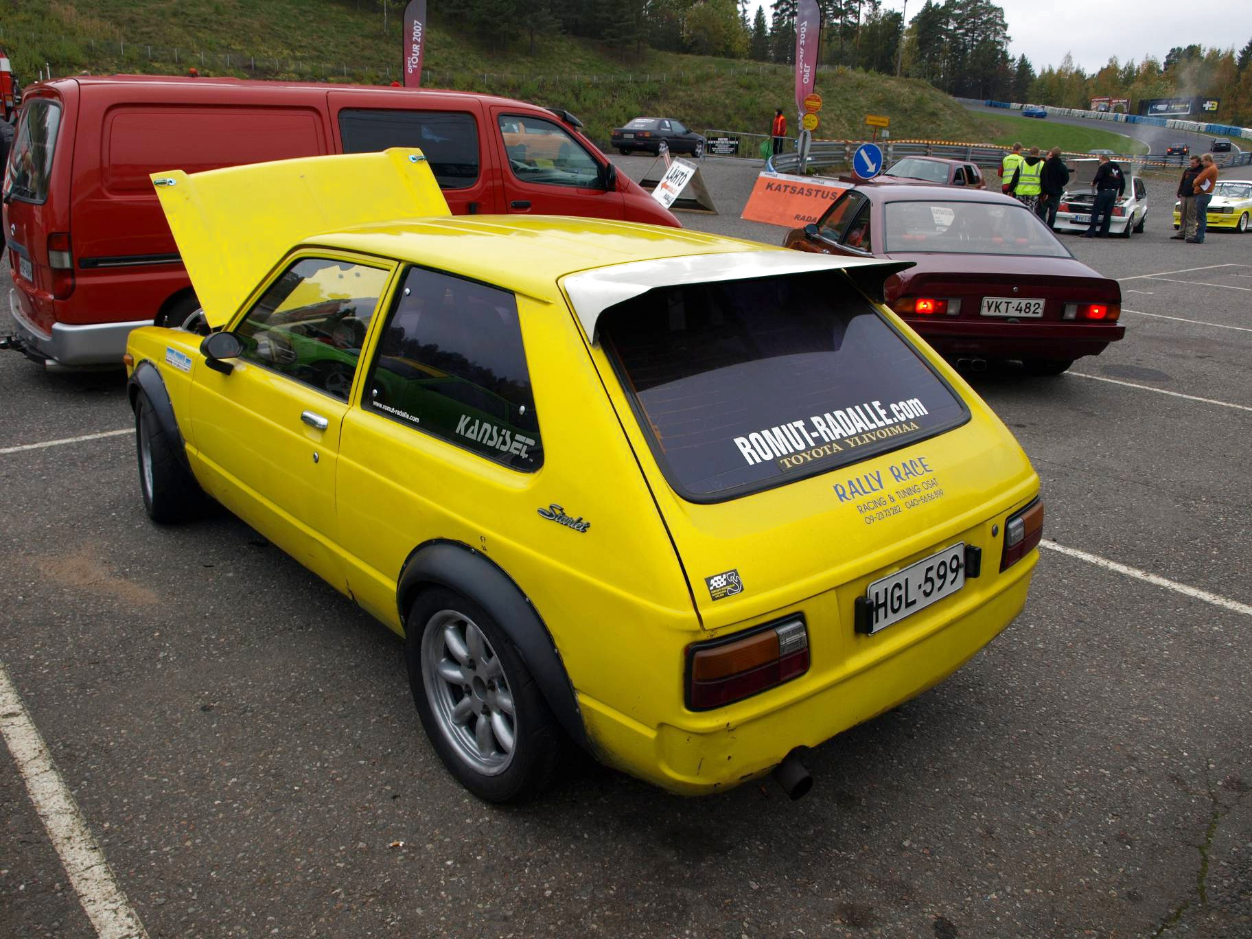 Radalle.com Ahvenisto 29.09.2007, Keltainen Toyota Starlet