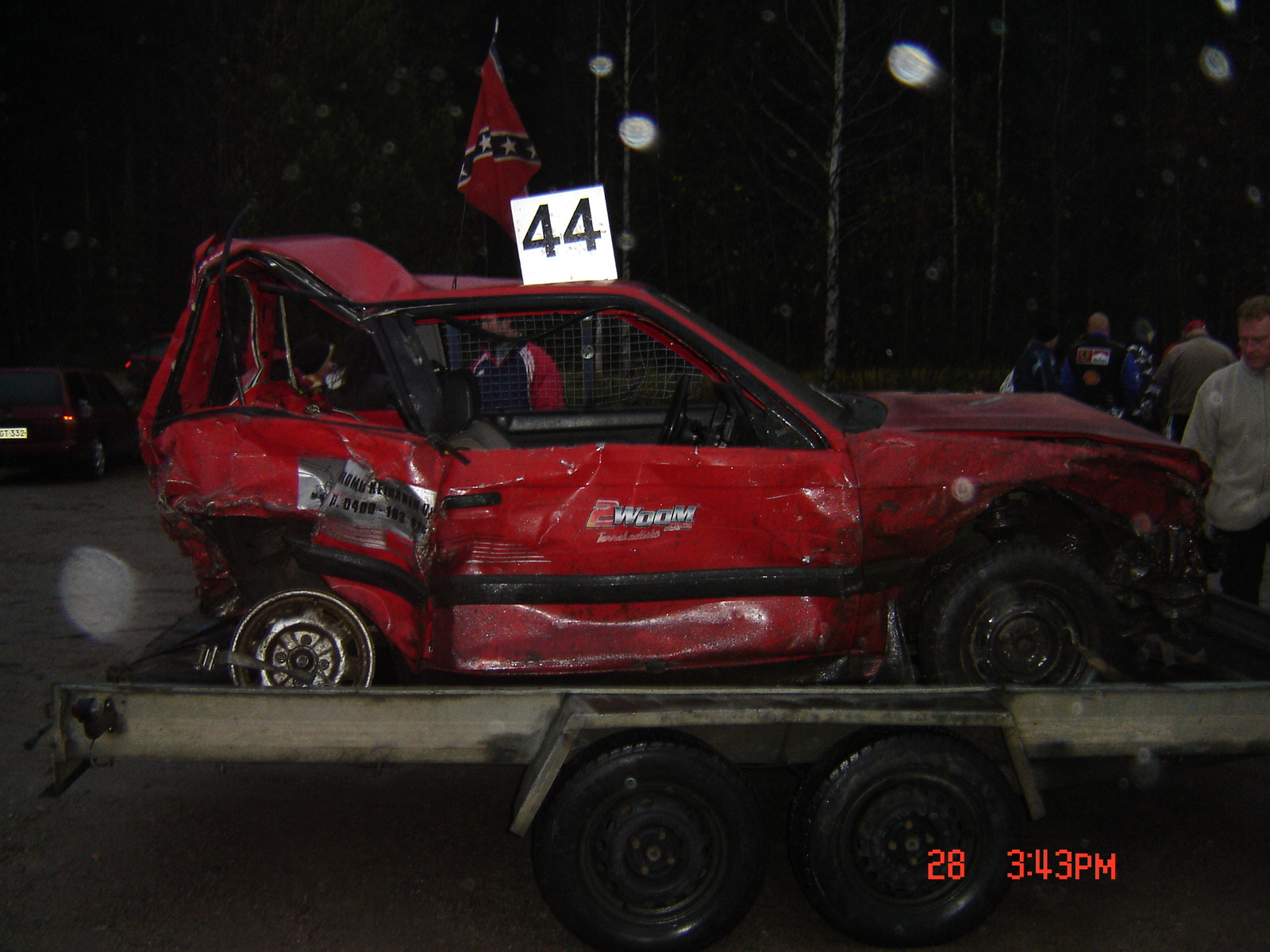 Romuralli 28.10.2007 Lahti, Harrin auto lyhentyi