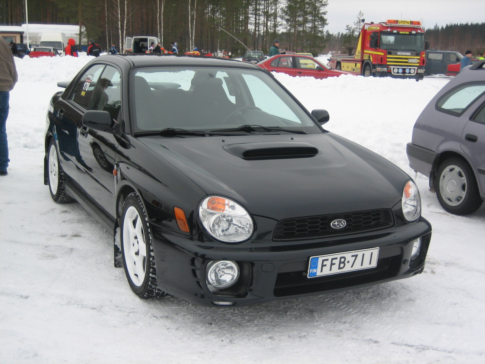 Radalle.com imatra 8.3.2008, Musta Subaru Impreza