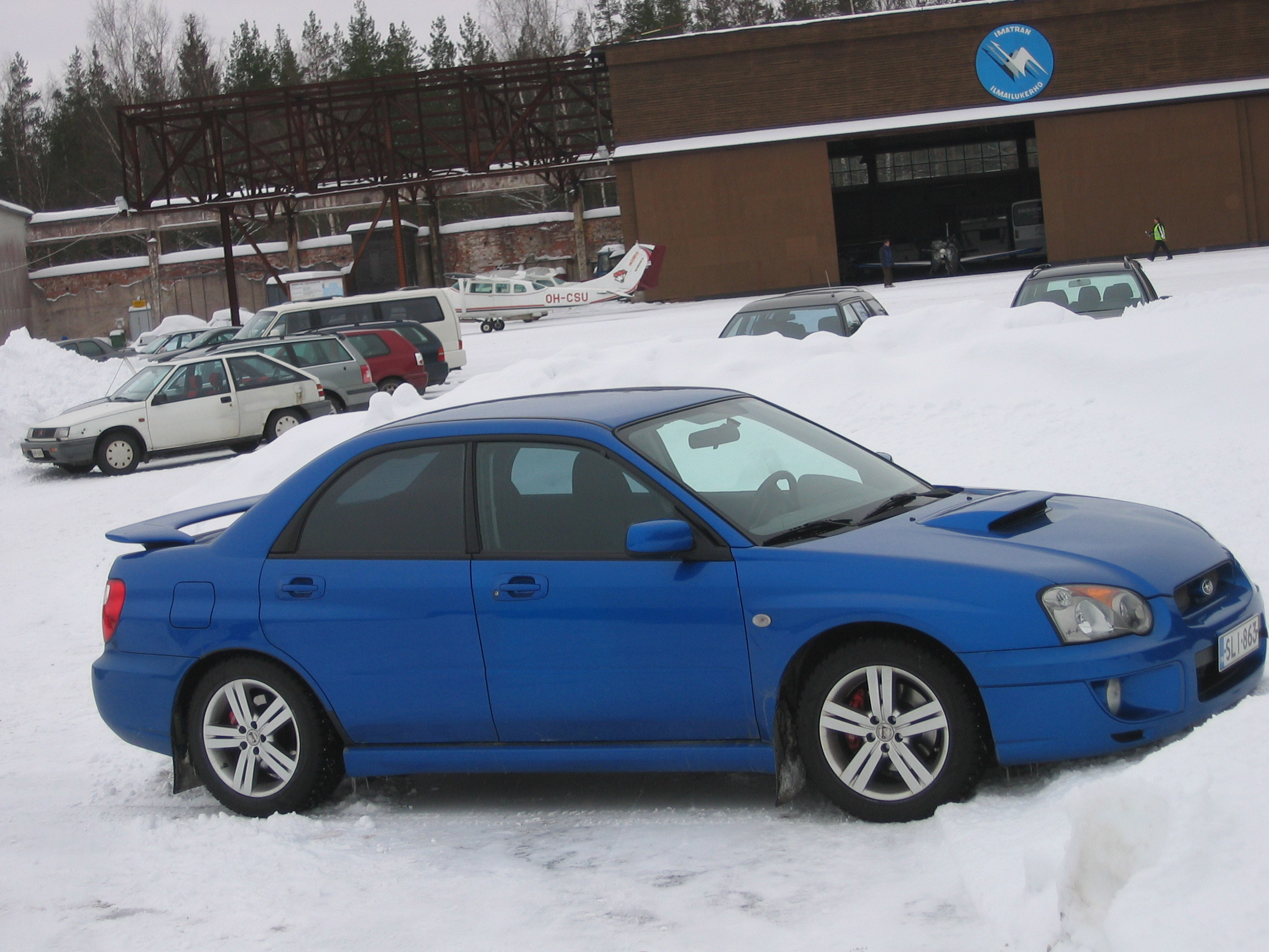 Radalle.com imatra 8.3.2008, Sininen Subaru Impreza