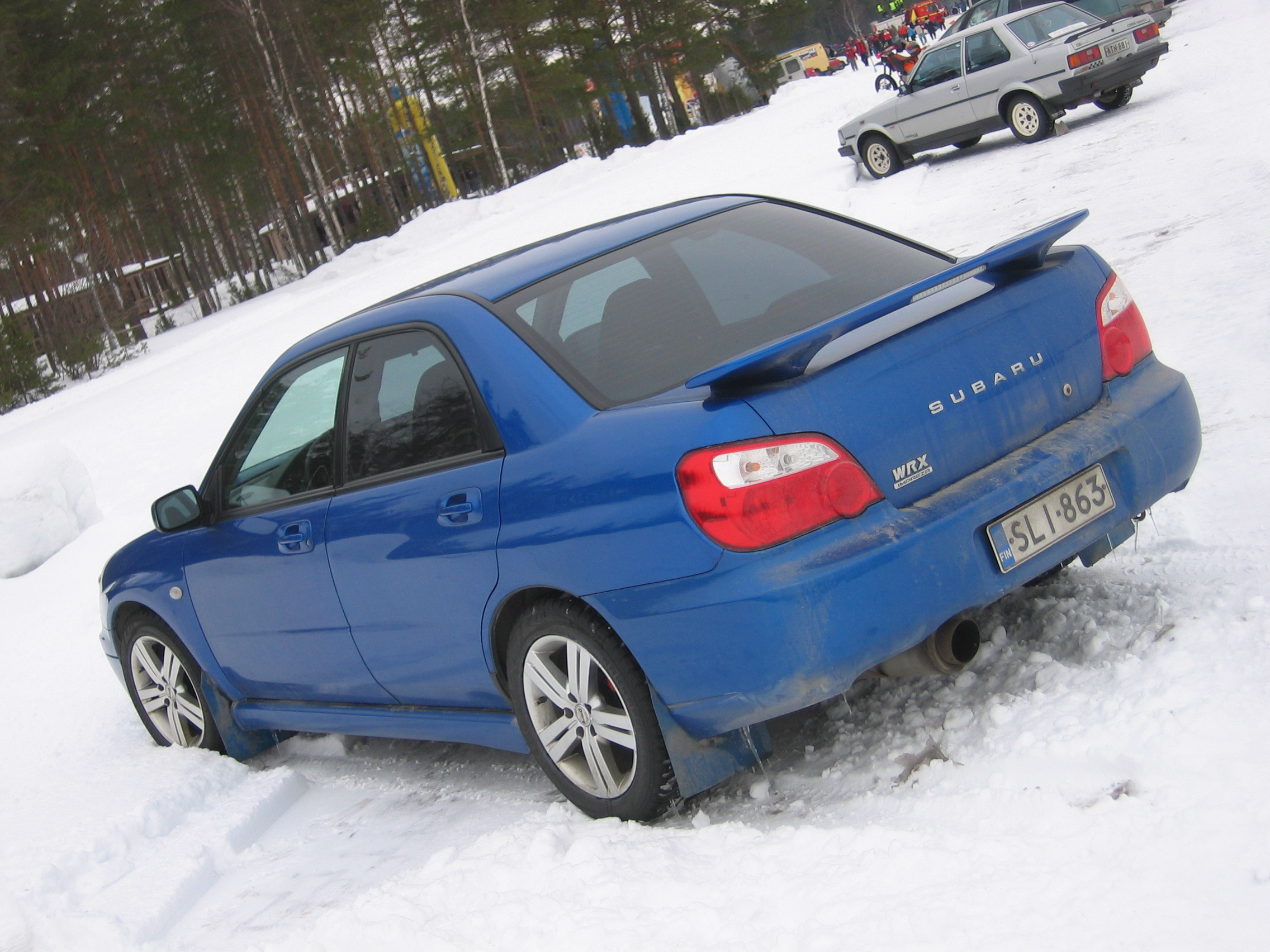 Radalle.com imatra 8.3.2008, Subaru Impreza WRX Sininen