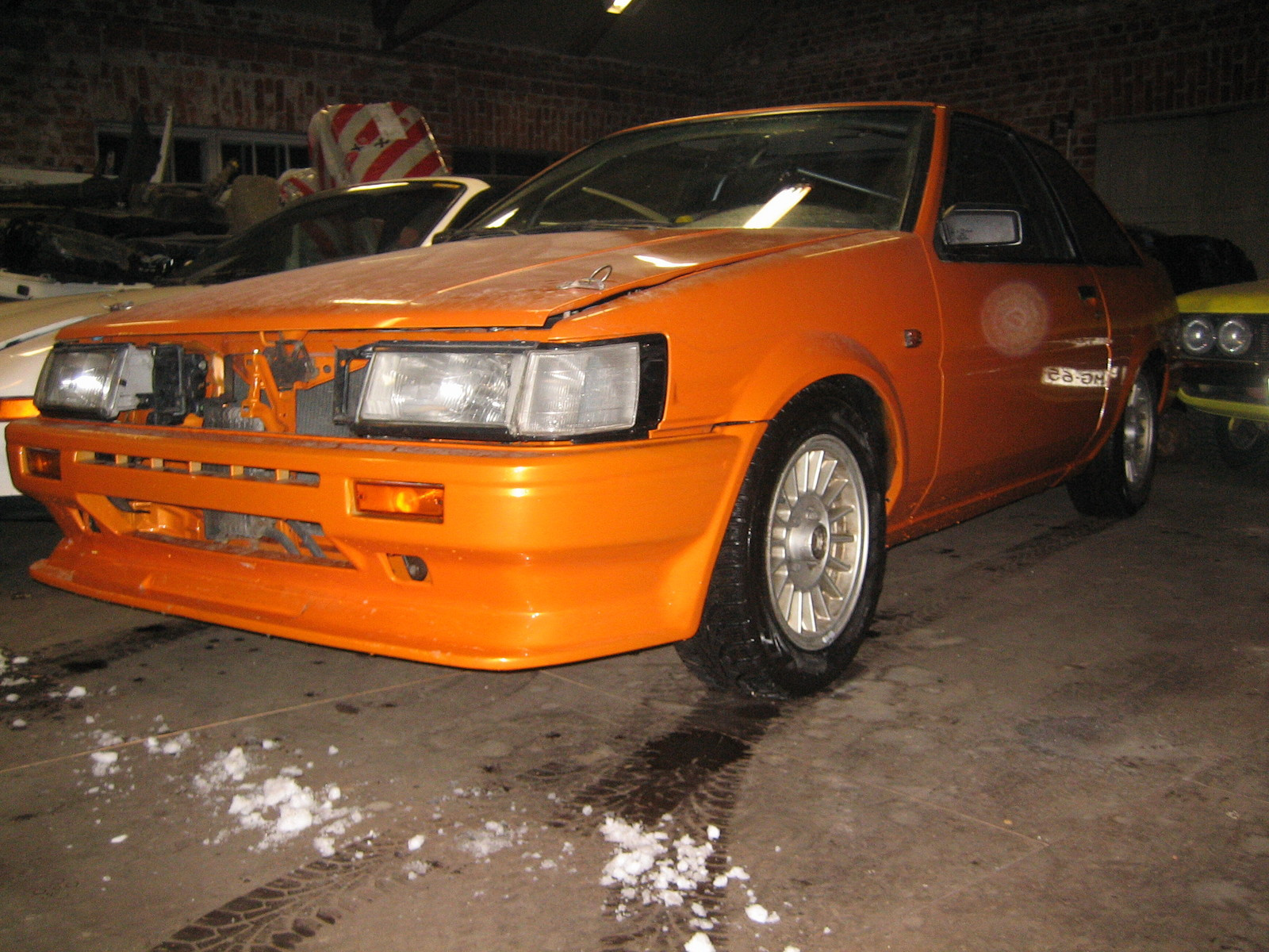9.3.2008 gt tallilla, Oranssi GT-Corolla AE86