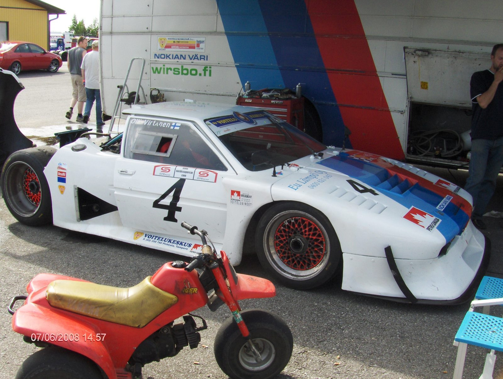 Radalle.com Kemora 7.6.2008, BMW M1 Replica, Sauber. BMW M10 Megatron