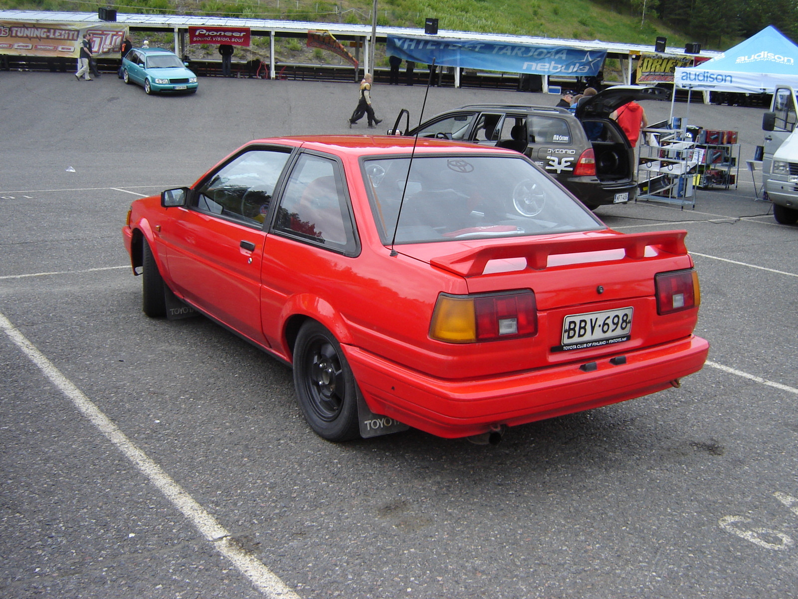 Radalle.com Ahvenisto 14.6.2008, AE86, Punainen GT Corolla