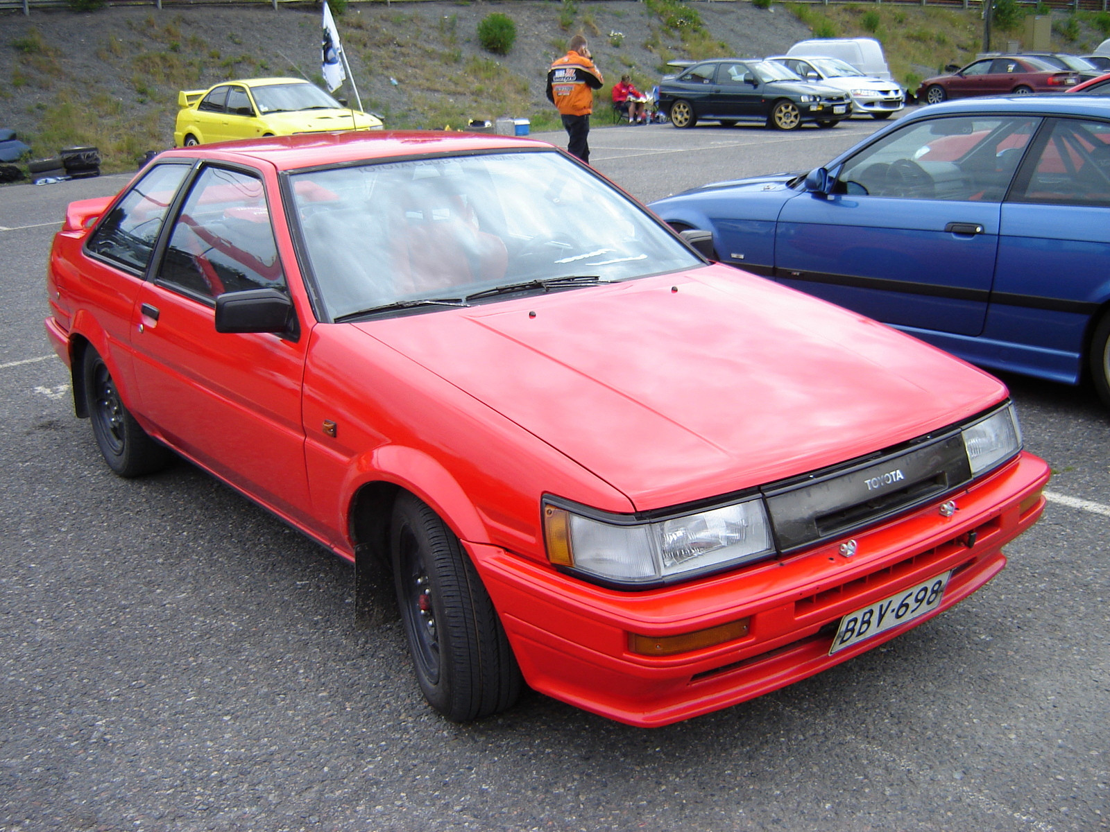 Radalle.com Ahvenisto 14.6.2008, AE86, Toyota Corolla AE86 GT CoupÃ©, Punainen