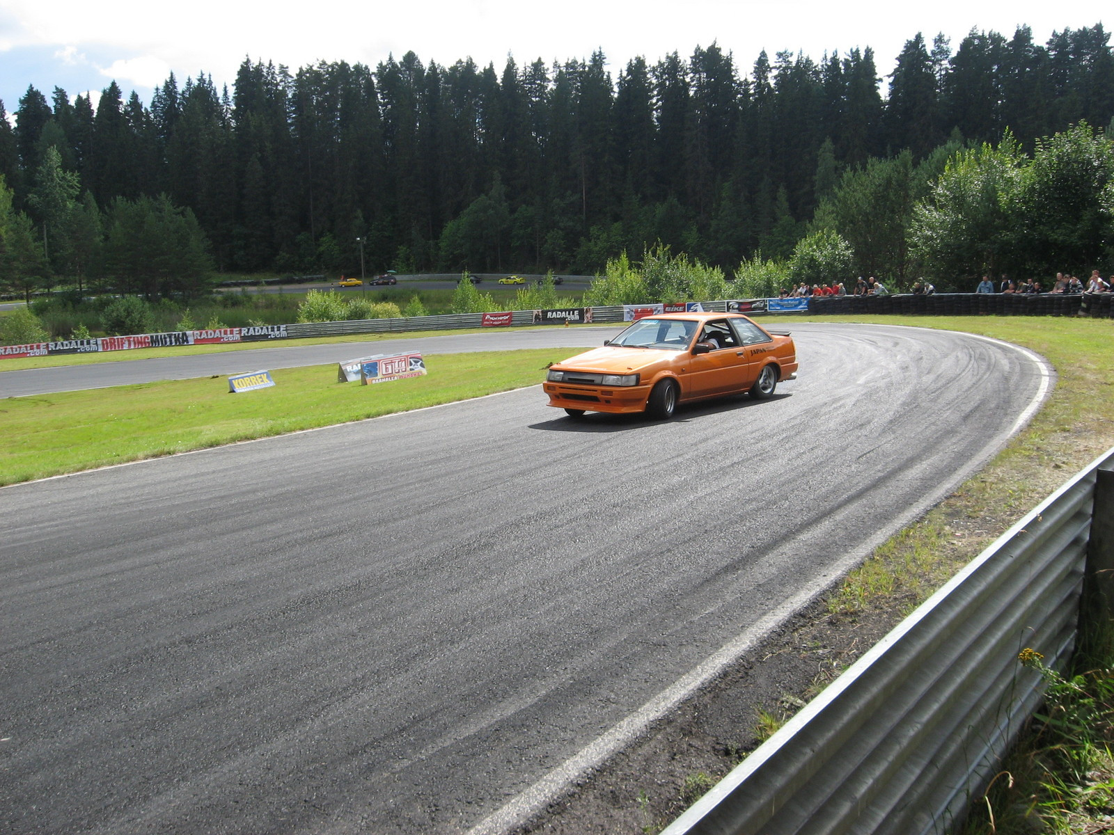 Radalle.com Ahvenisto 10.8.2008, AE86 GT Corolla Drifter, oranssi