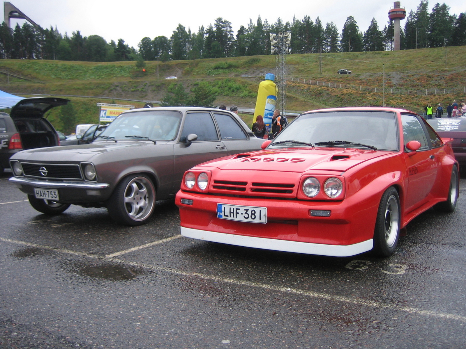 Radalle.com Ahvenisto 9.8.2008, Punainen Opel Manta