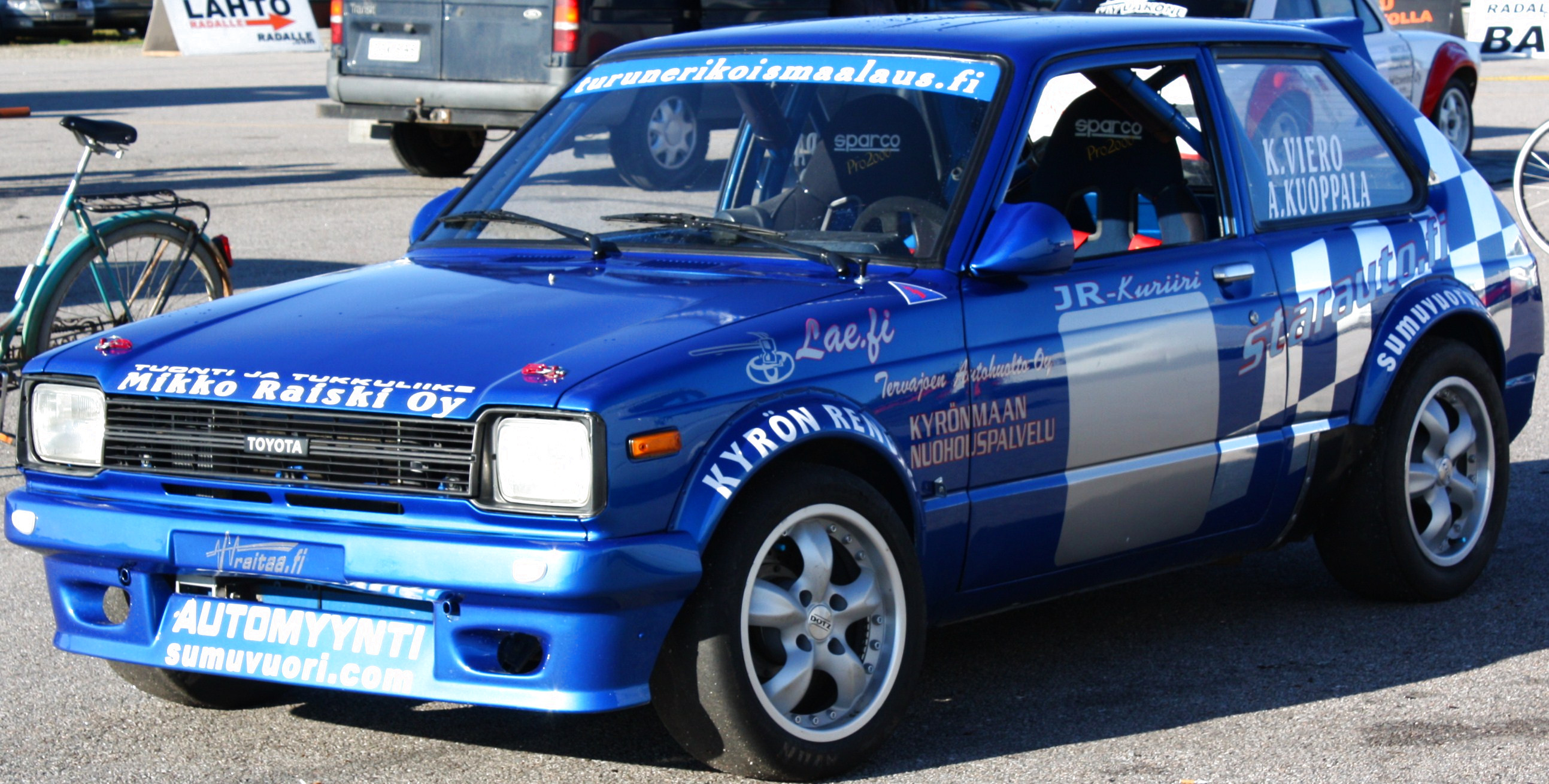 Radalle.Com Botniaring 23-24.8.2008, Sininen Toyota Starlet