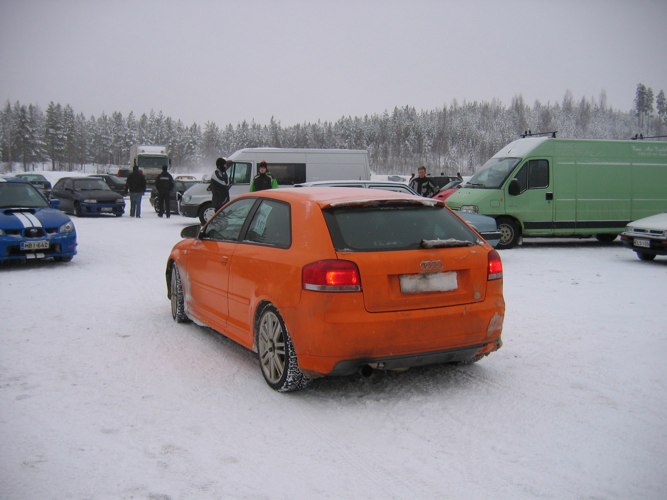 Lasol jÃ¤Ã¤ratapÃ¤ivÃ¤ joutsa 7.2.2009, Oranssi Audi