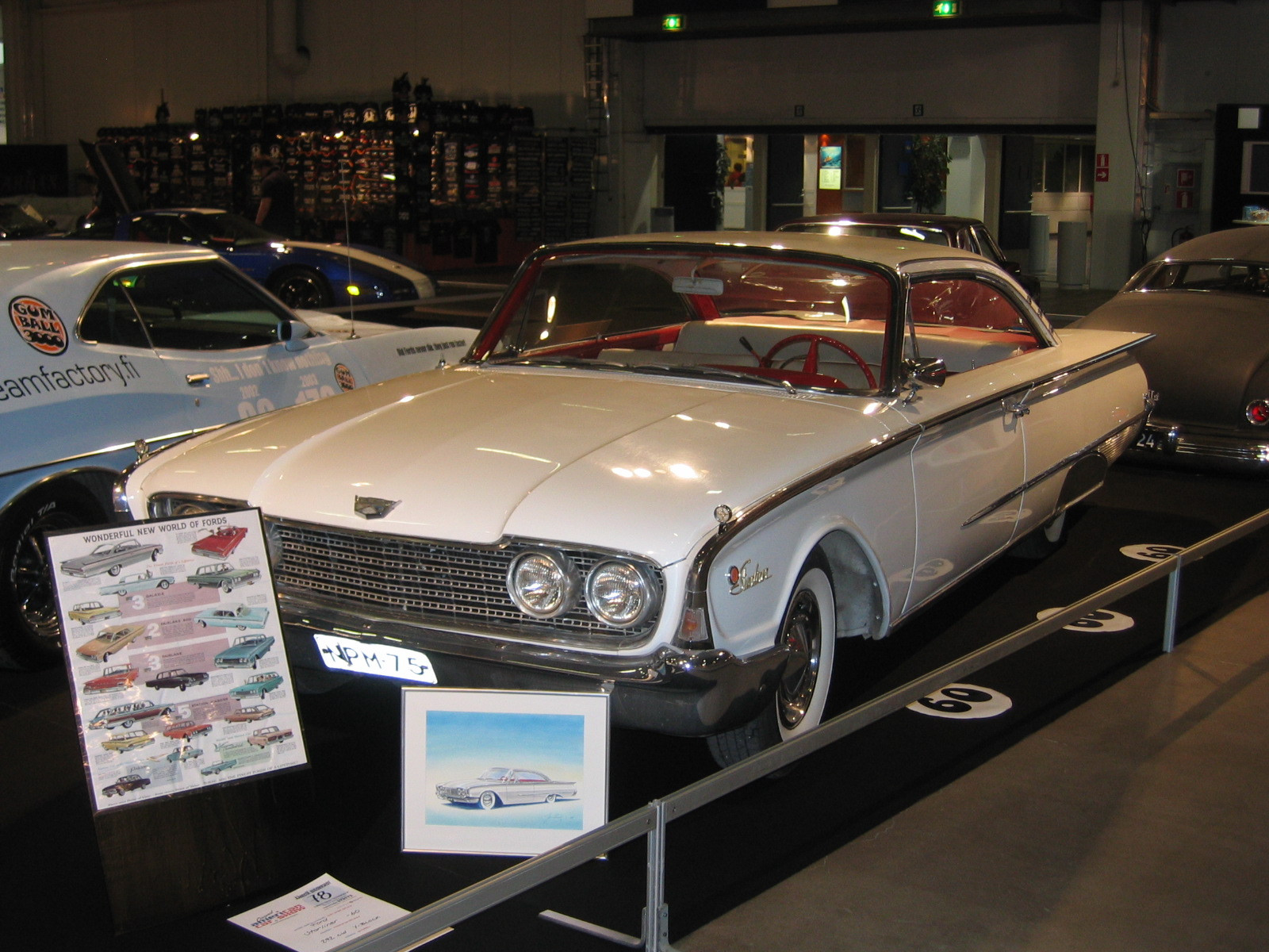 ACS 10.04.2009, American Car Show, Valkoinen Ford Galaxie 1960