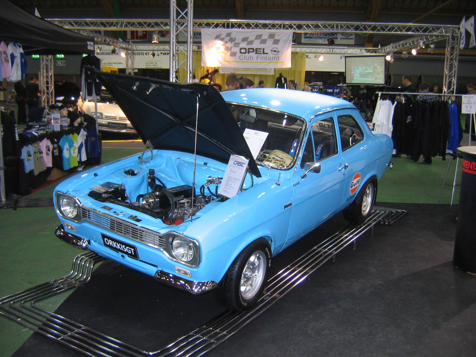 Hot Rod & Rock Show 2009, Vaalean sininen Ford Escort MK1 OrkkisGT