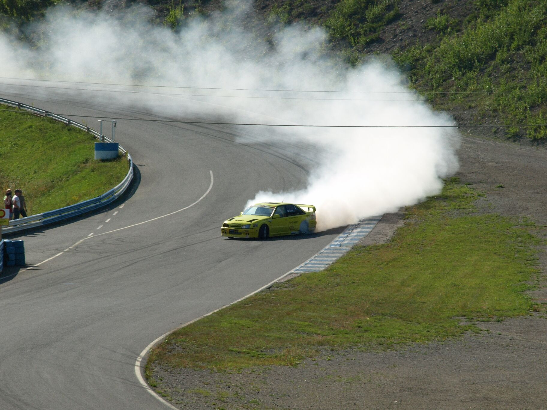 Radalle.com Ahvenisto 8.8.2009, Opel Omega drifting