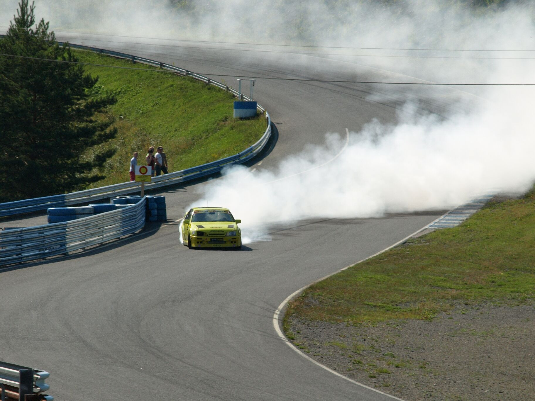 Radalle.com Ahvenisto 8.8.2009, Opel Omega Drifting