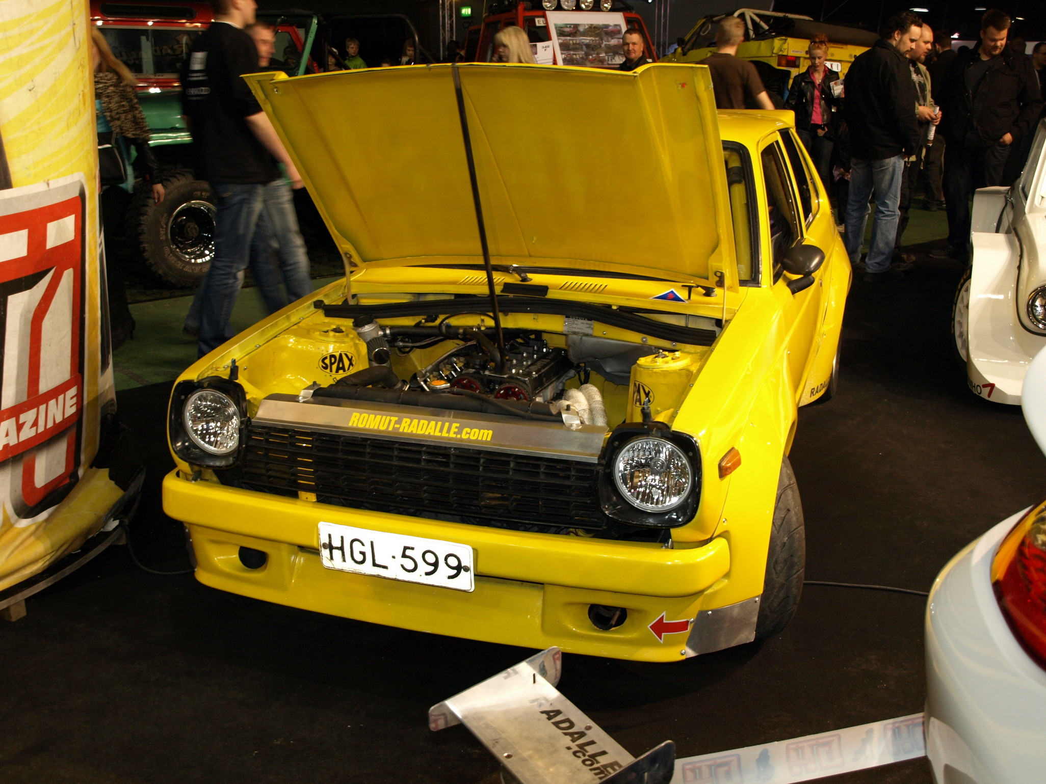 Hot Rod & Rock Show 2010, Janin keltainen Toyota Starlet KP60