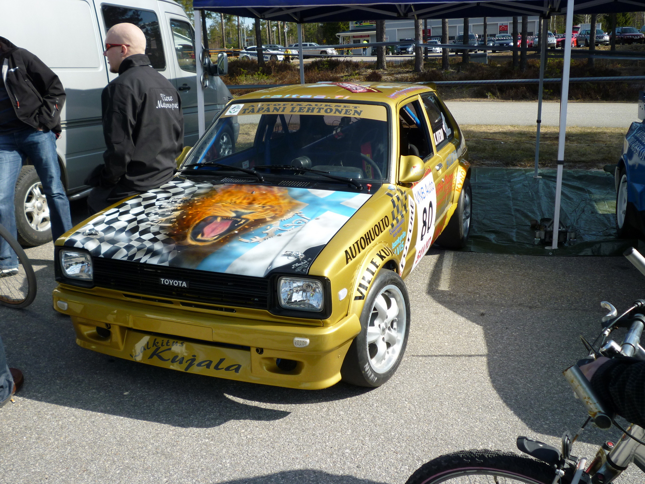 Future rallisprint HorsbÃ¤ck 25.04.2010, Toyota Starlet, kanttilamppuinen